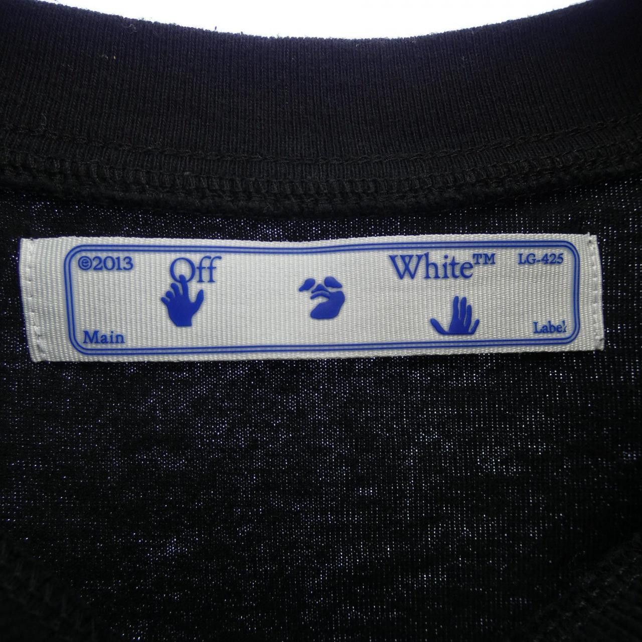 Off-White Off-White Off-White Cotton T Shirt Textile T-Shirts OMAA027E20JER015 DUTY FREE for USA Size ONE SIZE - 4 Thumbnail