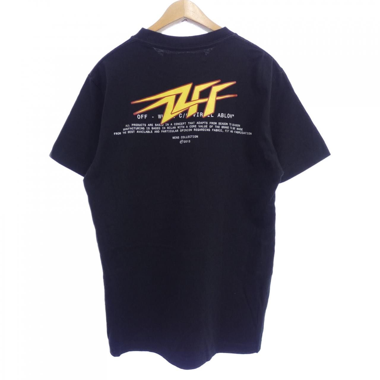 Off-White Off-White Off-White Cotton T Shirt Textile T-Shirts OMAA027E20JER015 DUTY FREE for USA Size ONE SIZE - 2 Thumbnail