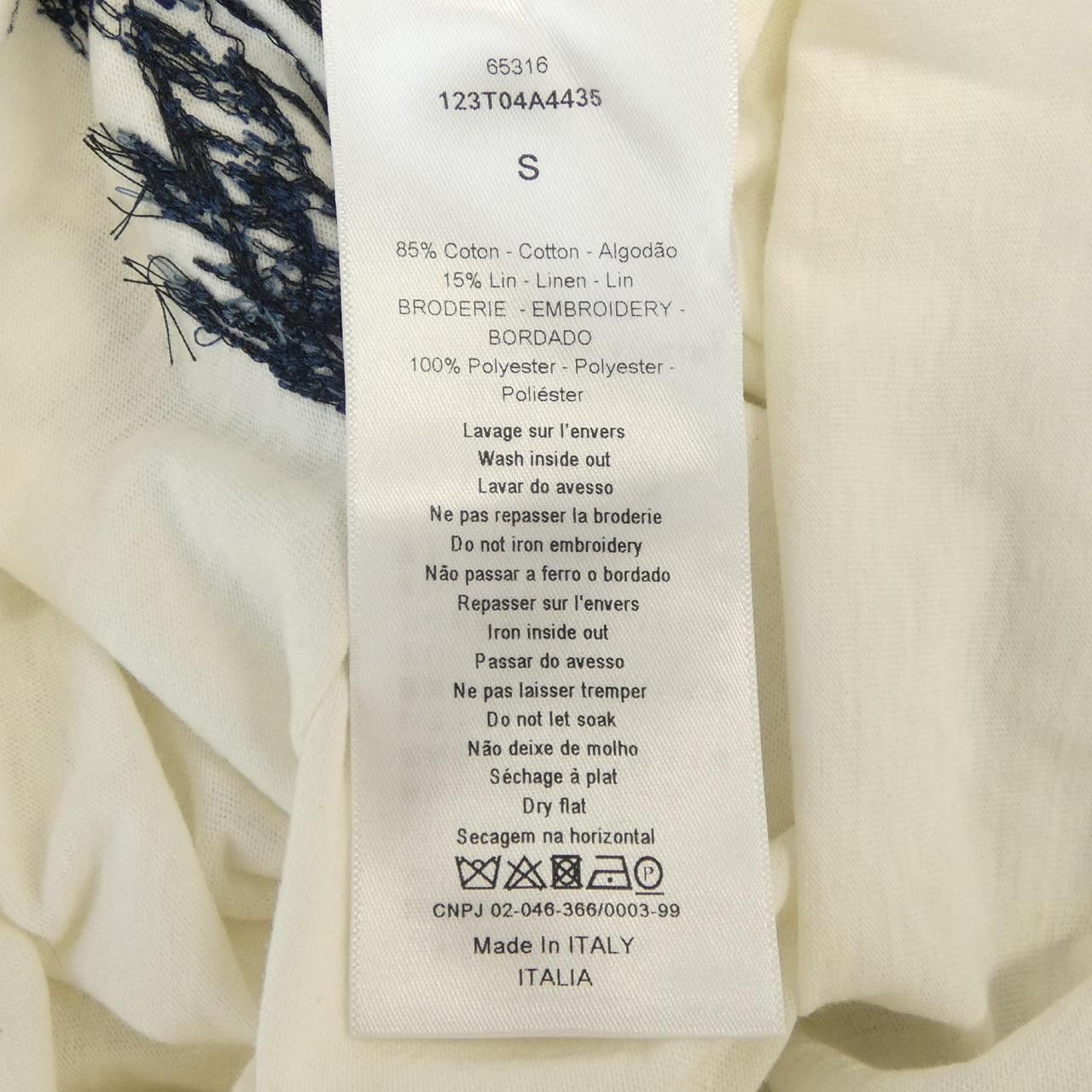 Dior Dior Christian Dior J'ADIOR 8 Cotton T Shirt Textile T-Shirts 123T04A4435 DUTY FREE for USA Size ONE SIZE - 3 Thumbnail