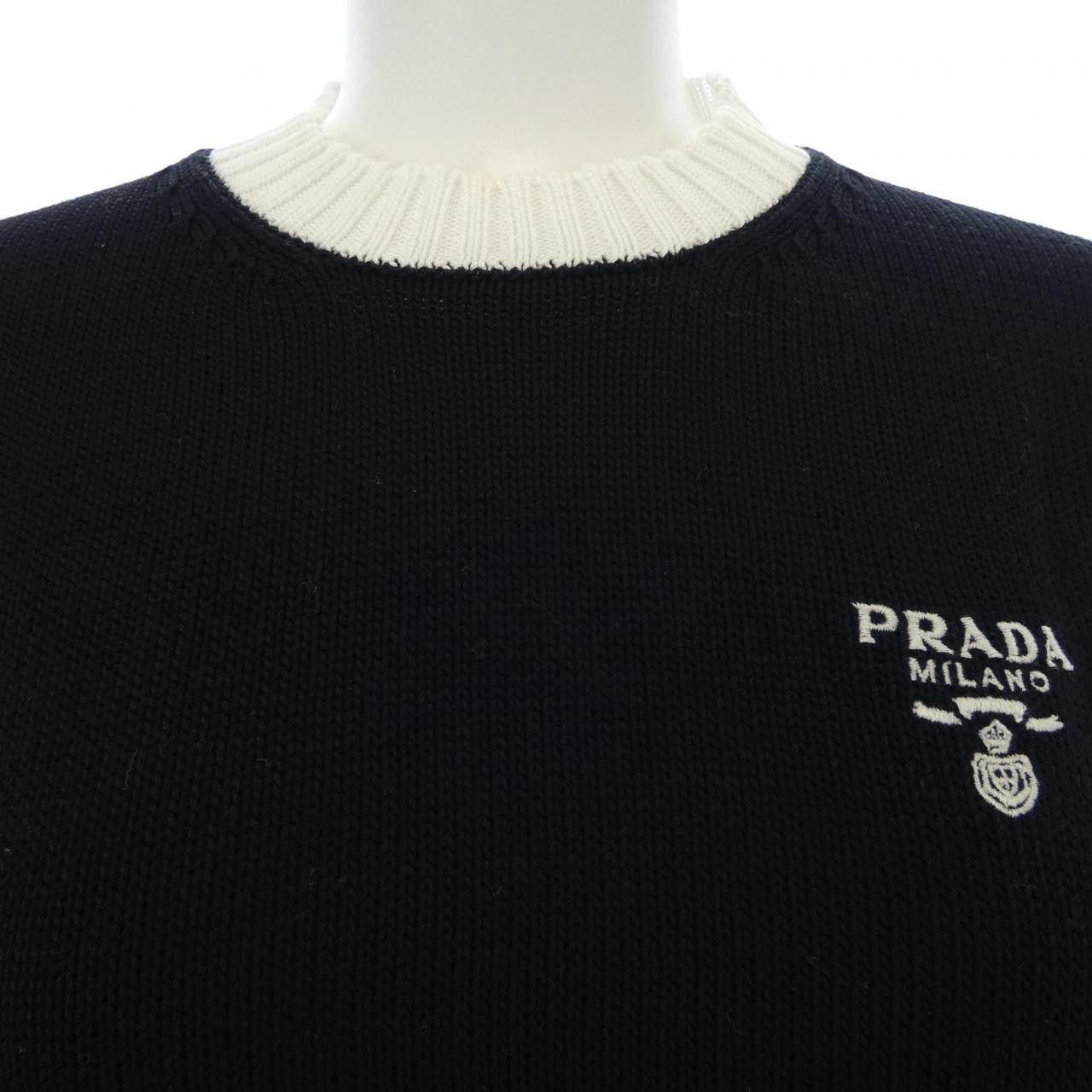 Prada Prada Prada Cotton Sweater Textile Tops P24I1R S212 1Z05 DUTY FREE for USA Size ONE SIZE - 5 Thumbnail