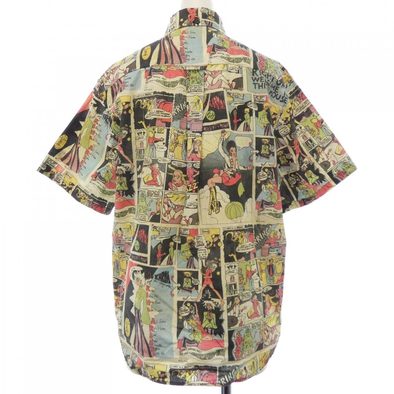 Prada Prada Prada Short Sleeve Shirt Textile Tops P460CM S181 1QAQ DUTY FREE for USA Size ONE SIZE - 2 Thumbnail