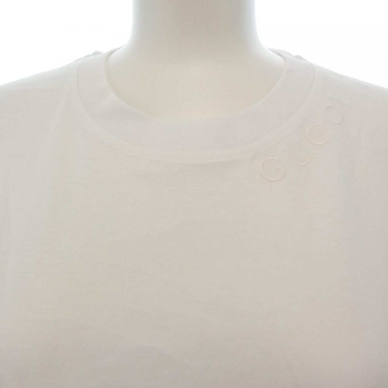 Gucci Gucci Gucci Cotton T Shirt Textile T-Shirts 787299XJGMN DUTY FREE for USA Size ONE SIZE - 5 Thumbnail