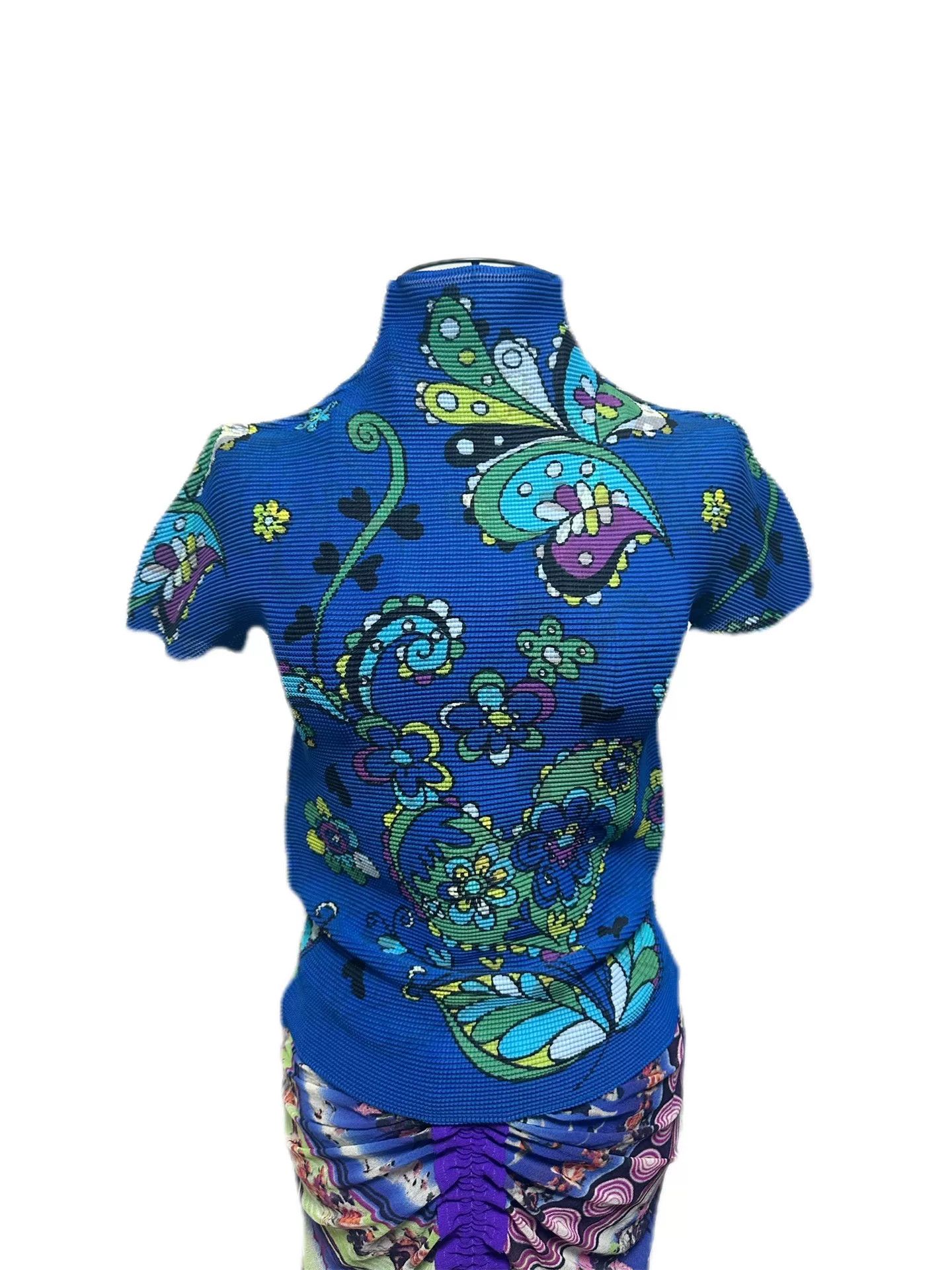 Pleats Please Issey Miyake Issey Miyake Floral Pleated Top Size M / US 6-8 / IT 42-44 - 5 Thumbnail