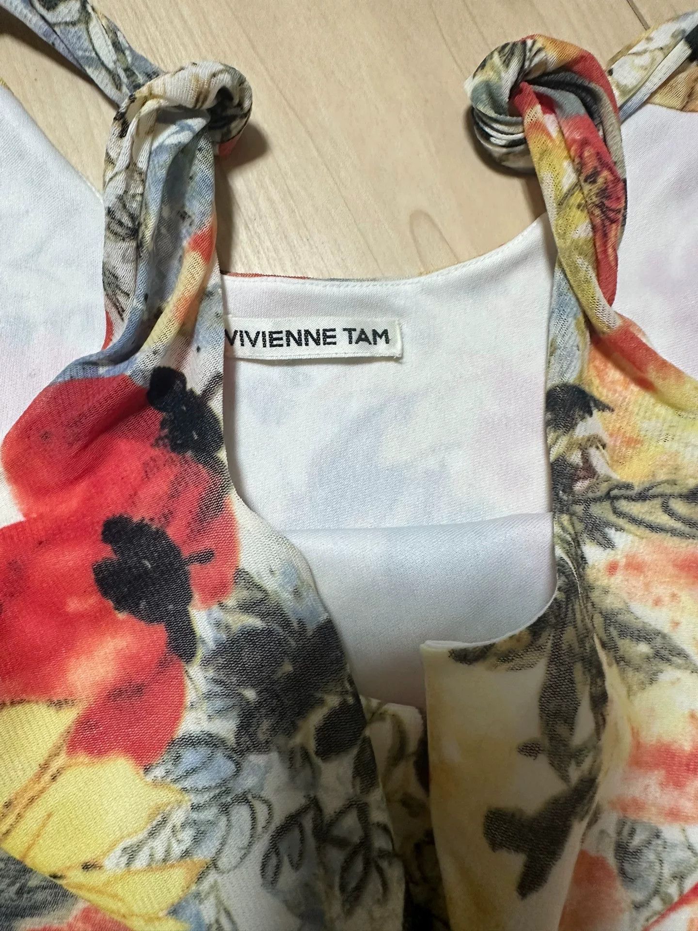 Vivienne Tam Vivienne Tam Chinese Ink Floral Slip Dress Size M / US 6-8 / IT 42-44 - 9 Thumbnail