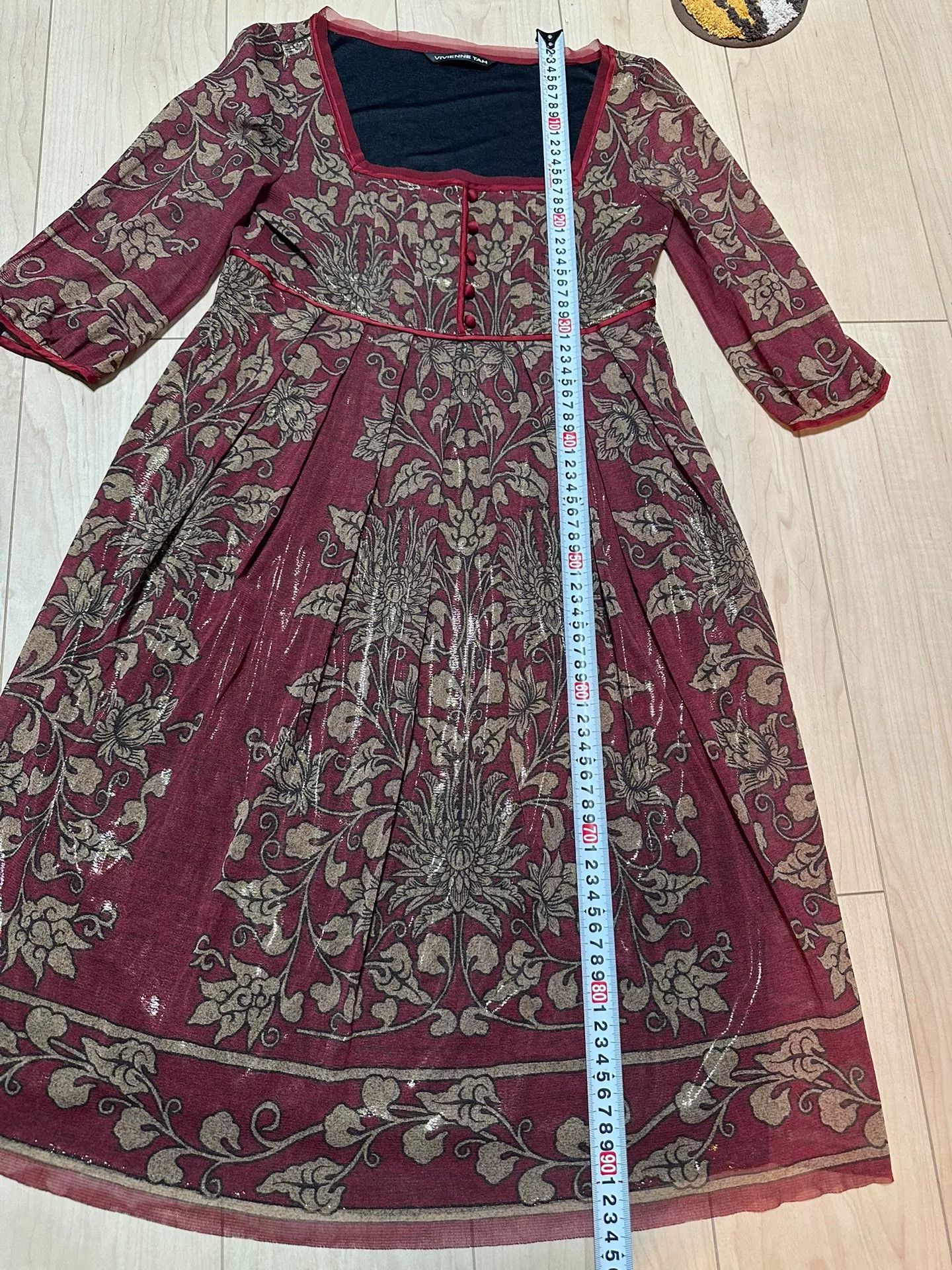 Vivienne Tam Vivienne Tam Floral Mesh Dress Size M / US 6-8 / IT 42-44 - 9 Thumbnail