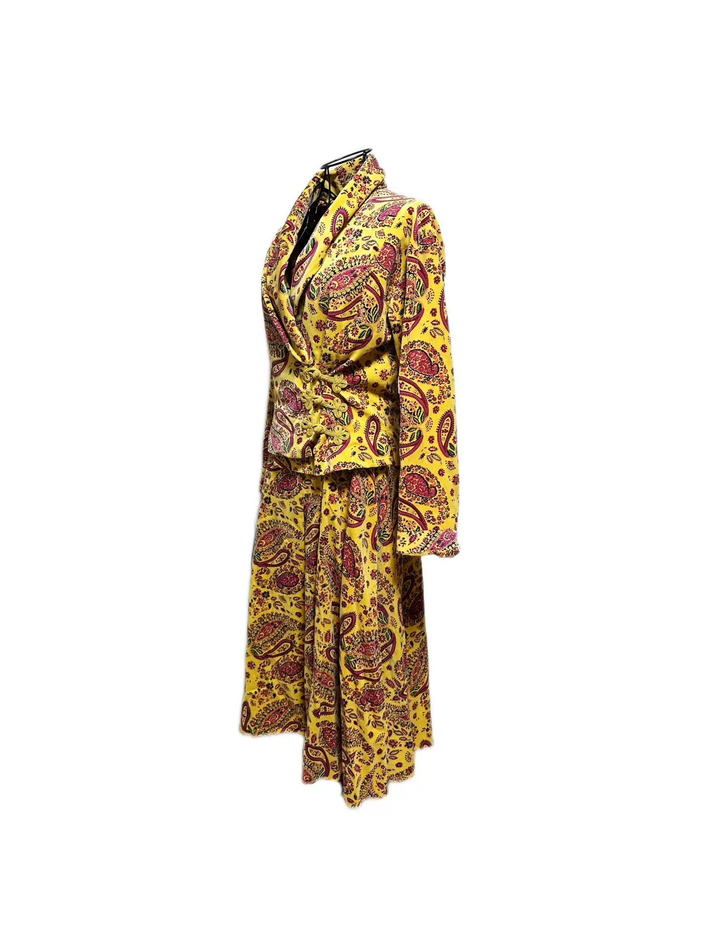 Kenzo Kenzo Vintage Velvet Paisley Suit Size M / US 6-8 / IT 42-44 - 2 Thumbnail