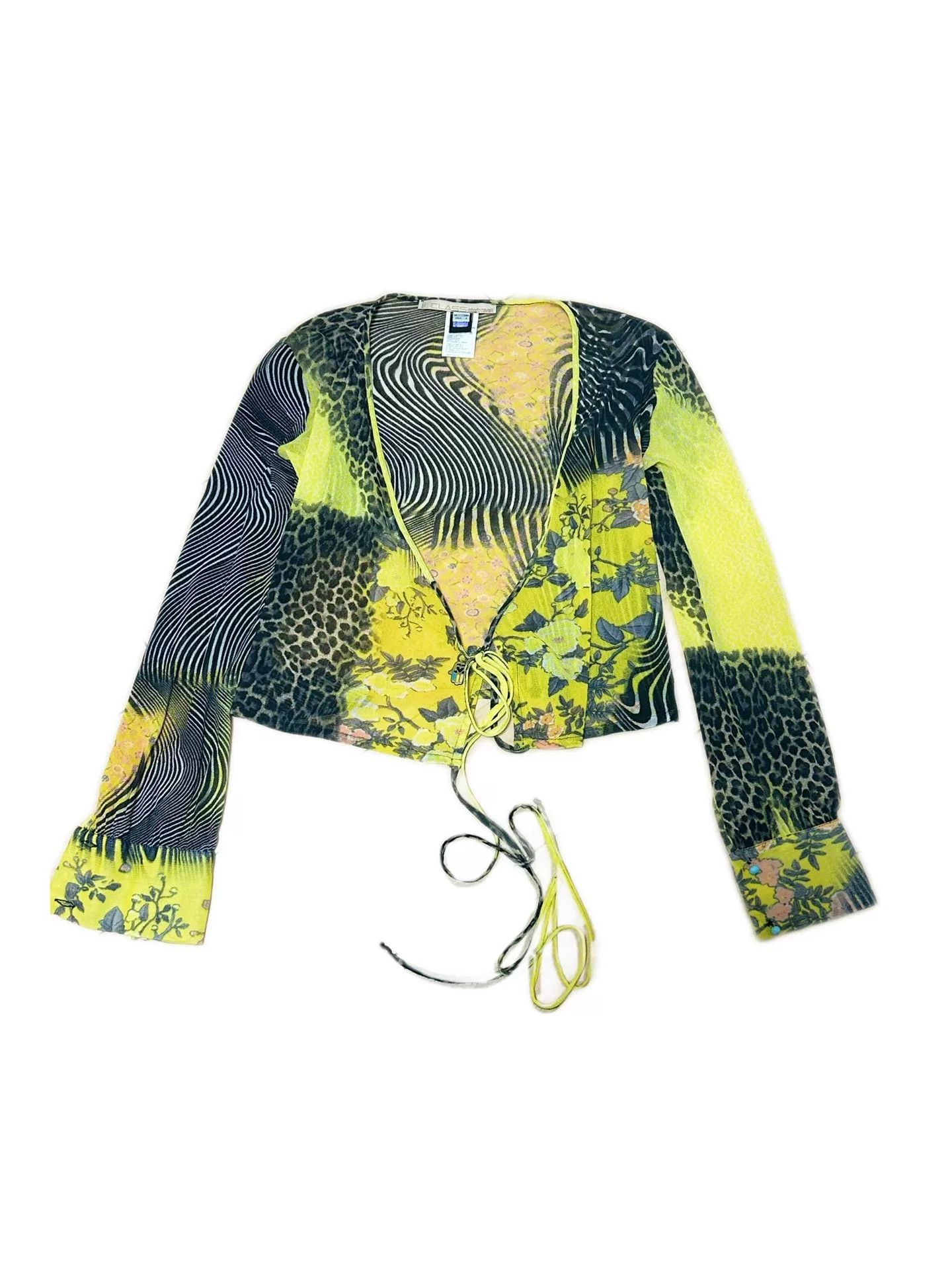 Roberto Cavalli Roberto Cavalli Floral Mesh Cardigan Size M / US 6-8 / IT 42-44 - 2 Thumbnail