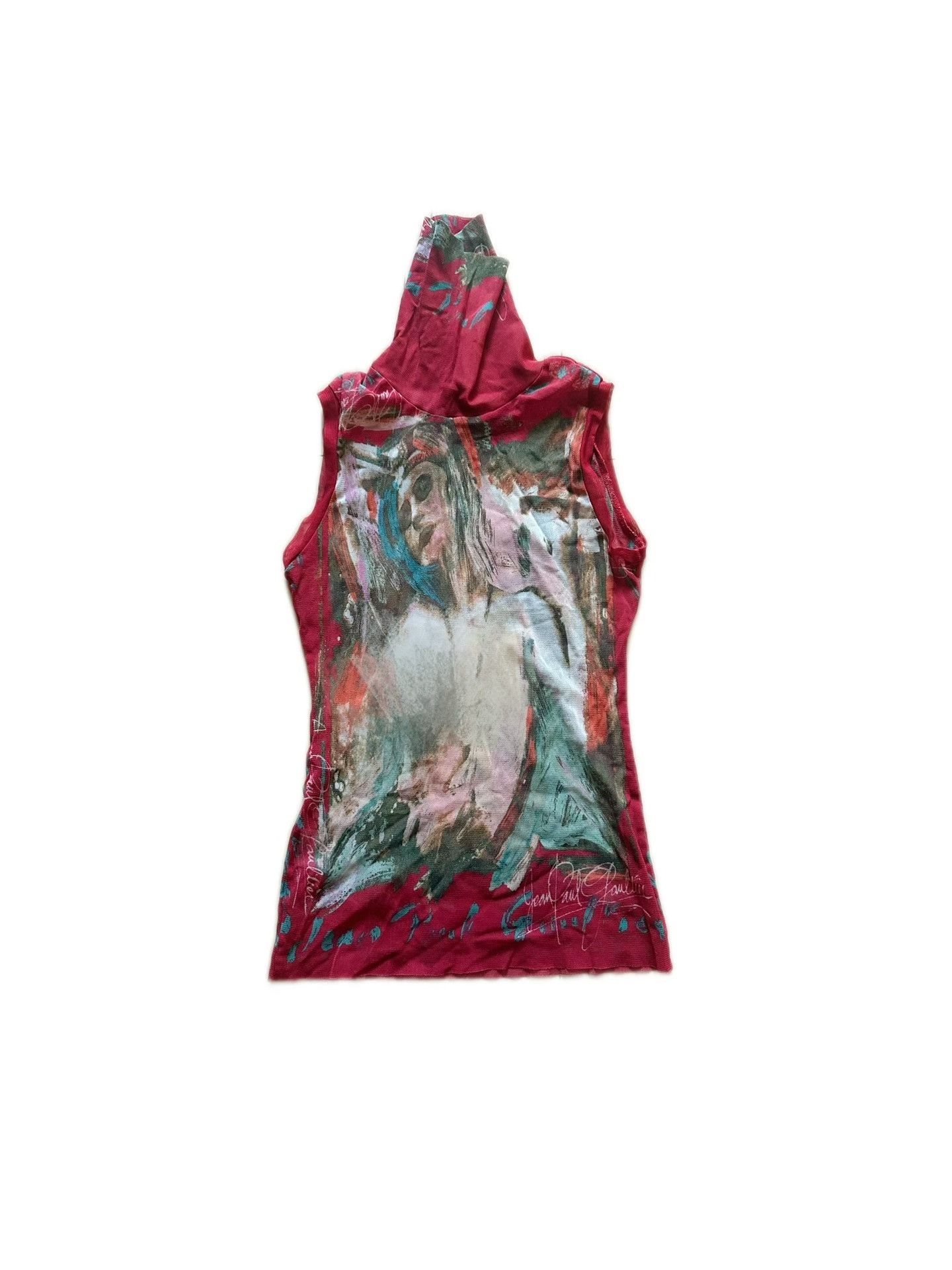 Jean Paul Gaultier Jean Paul Gaultier Portrait Tulle Top Size M / US 6-8 / IT 42-44 - 2 Thumbnail