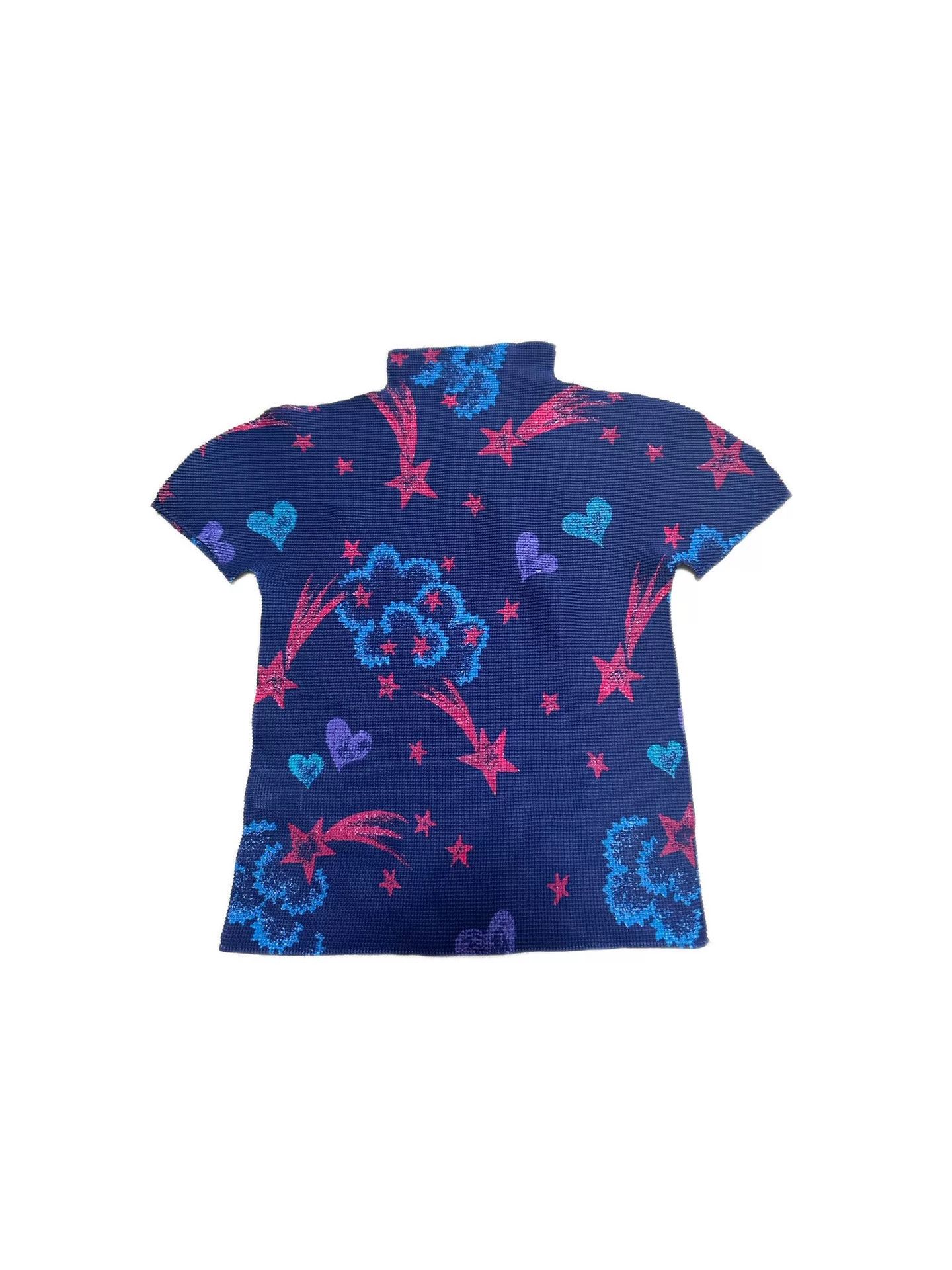 Pleats Please Issey Miyake Issey Miyake Me Star Floral Heart Pleated Top Size M / US 6-8 / IT 42-44 - 2 Thumbnail