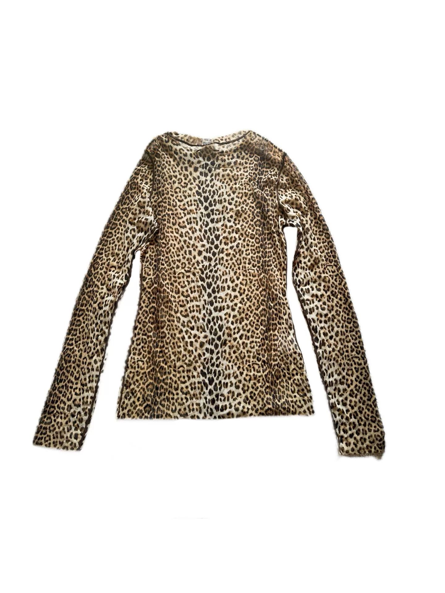 Jean Paul Gaultier Jean Paul Gaultier Leopard Mesh Tattoo Top Size M / US 6-8 / IT 42-44 - 2 Thumbnail