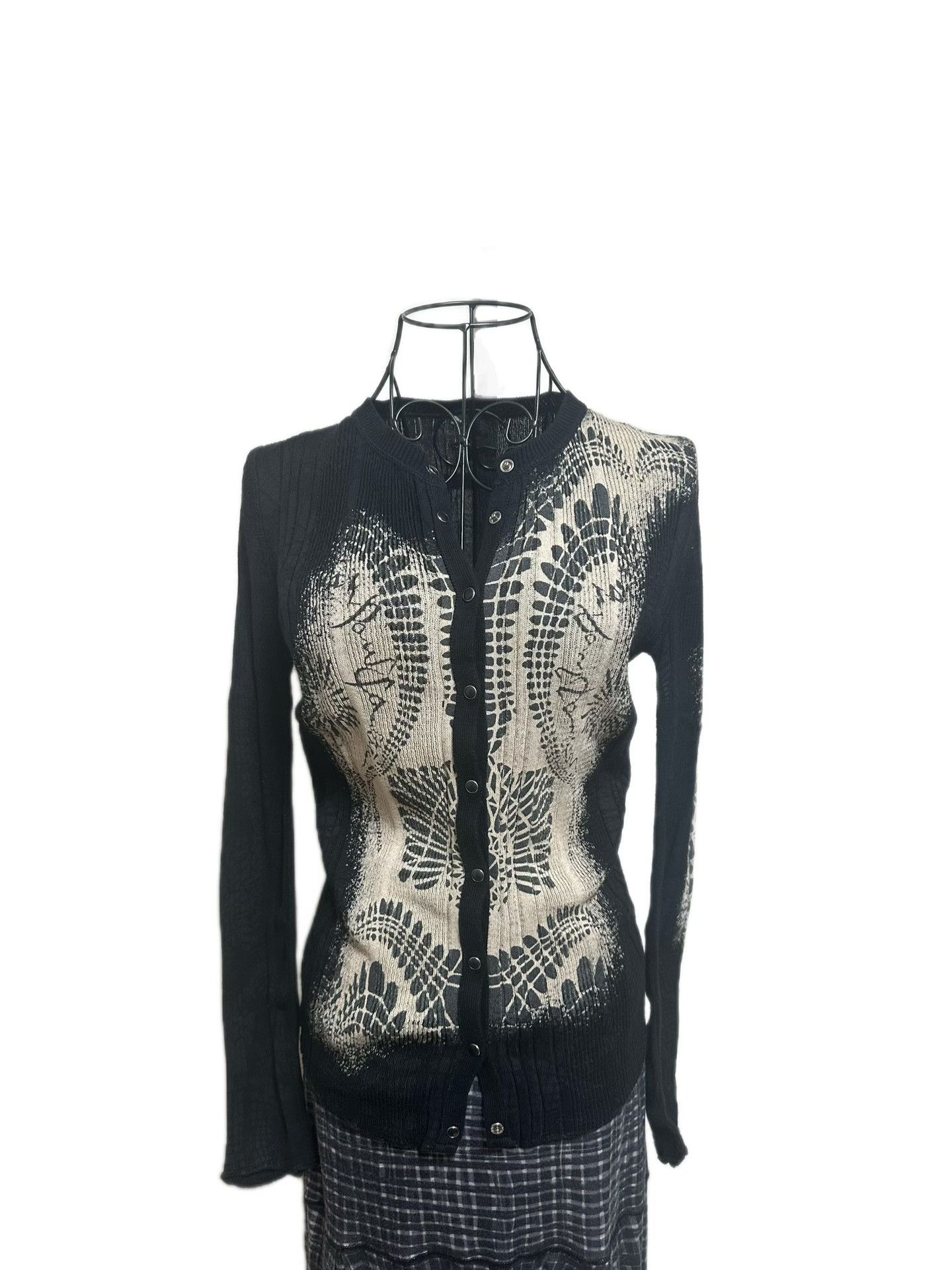 Jean Paul Gaultier Jean Paul Gaultier Portrait Mosaic Midi Skirt Size M / US 6-8 / IT 42-44 - 4 Thumbnail