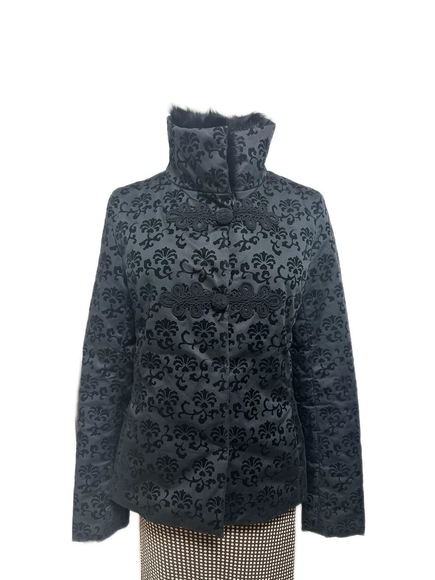 Vivienne Tam Vivienne Tam Lotus Button Fur Collar Coat Size M / US 6-8 / IT 42-44 - 6 Thumbnail