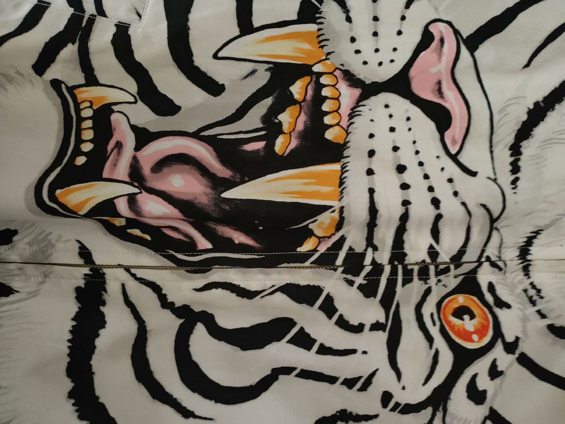 Wacko Maria Wacko Maria White Tiger Silk Jacket Size US L / EU 52-54 / 3 - 5 Thumbnail