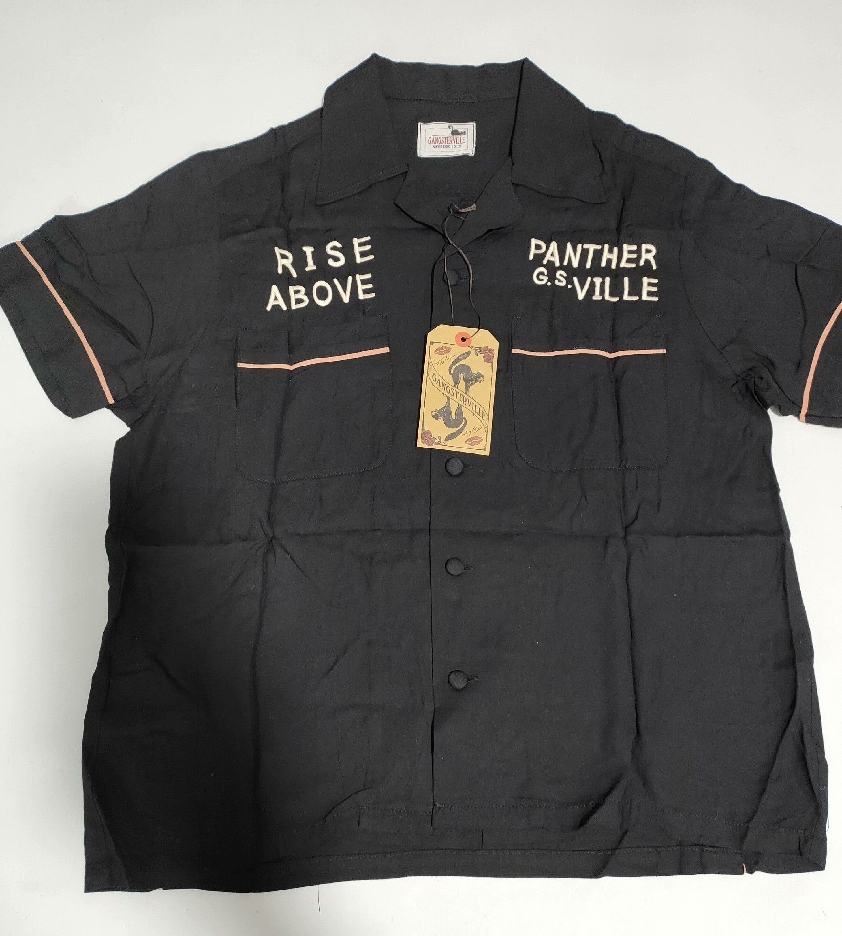 Gangster Doodles Gladhand Gangsterville Vintage Leopard Bowling Shirt Size US S / EU 44-46 / 1 - 3 Thumbnail