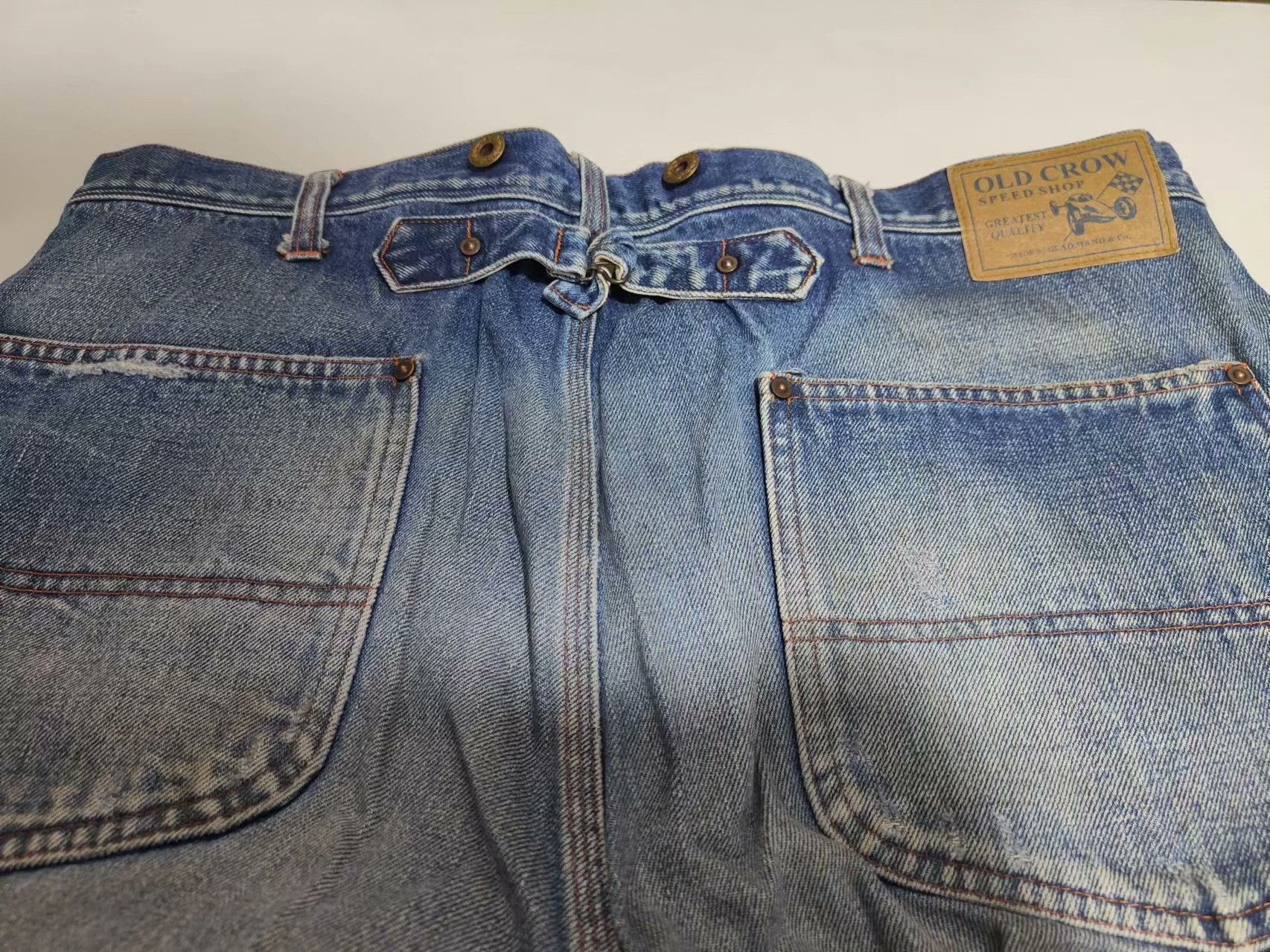 Oldblue Co. Oldcrow Speed Shop Vintage Jeans Size US 30 / EU 46 - 5 Thumbnail