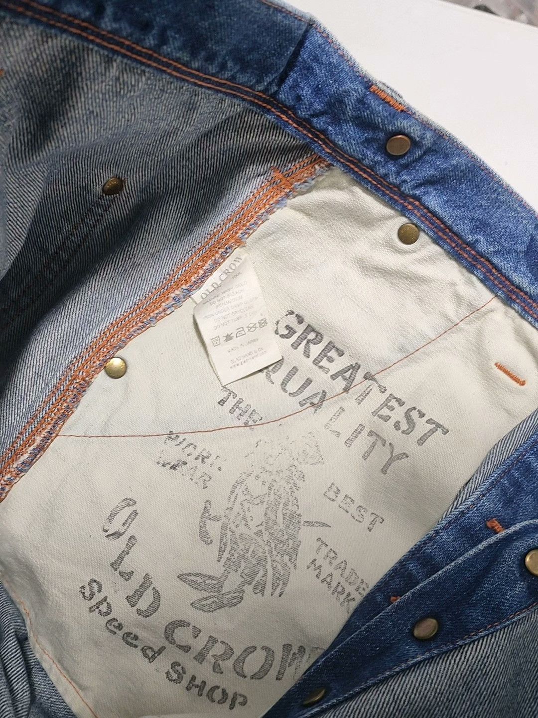 Oldblue Co. Oldcrow Speed Shop Vintage Jeans Size US 30 / EU 46 - 7 Thumbnail