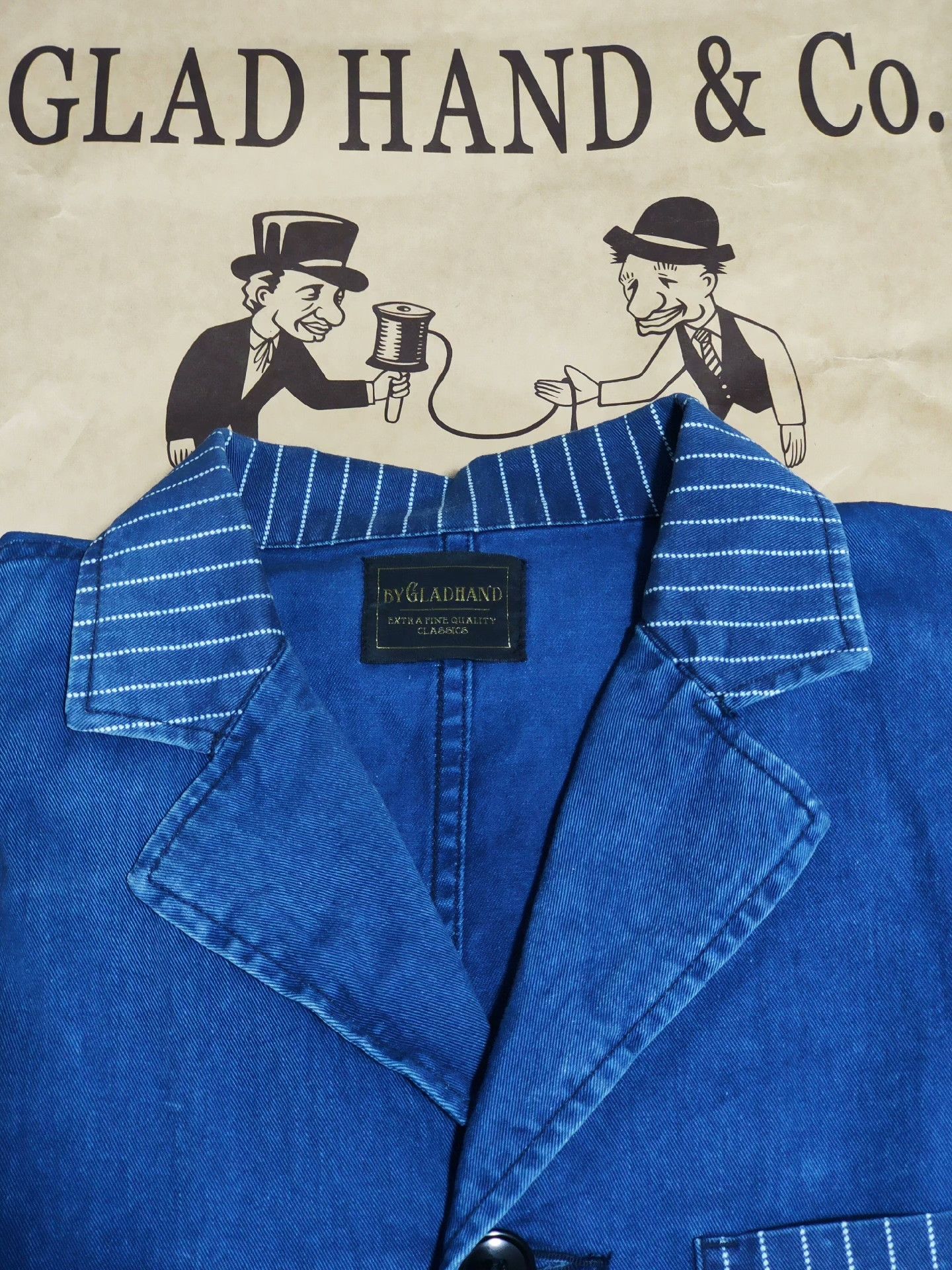 Glanshirt Gladhand American Retro Railroad Workwear Size US M / EU 48-50 / 2 - 2 Thumbnail