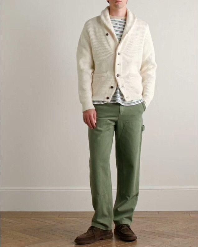 Drake's Drakes Virgin Wool Shawl Collar Sweater Size US XXS / EU 40 - 3 Thumbnail