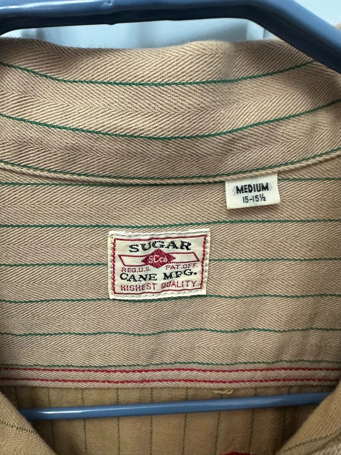 Sugar Cane Sugar Cane Cola Stripe Embroidered Vintage Work Shirt Size US M / EU 48-50 / 2 - 4 Thumbnail