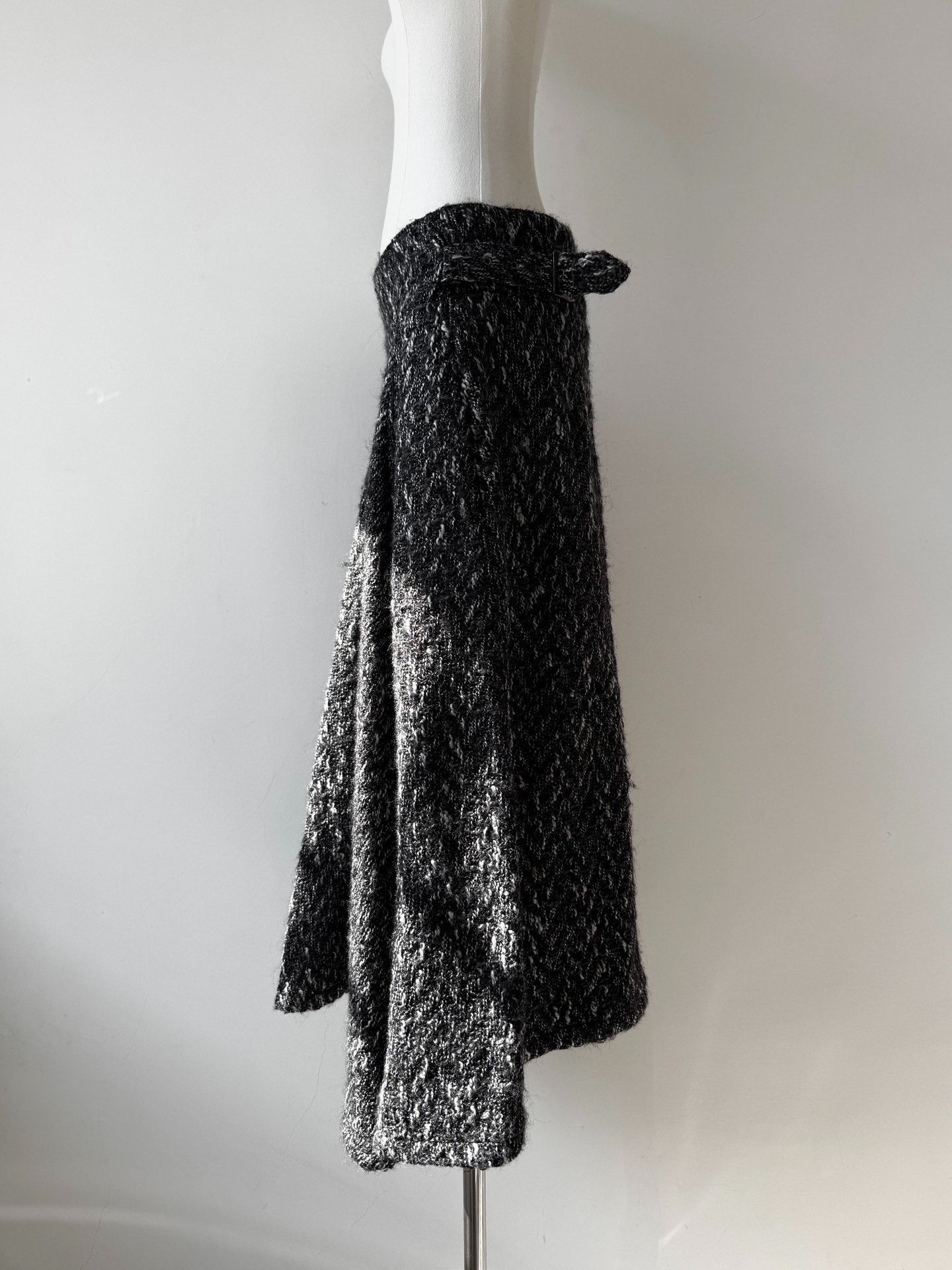 Yohji Yamamoto Yohji Yamamoto Y's 06AW Snowflake Tweed Skirt Size 36" / US 14 / IT 50 - 3 Thumbnail