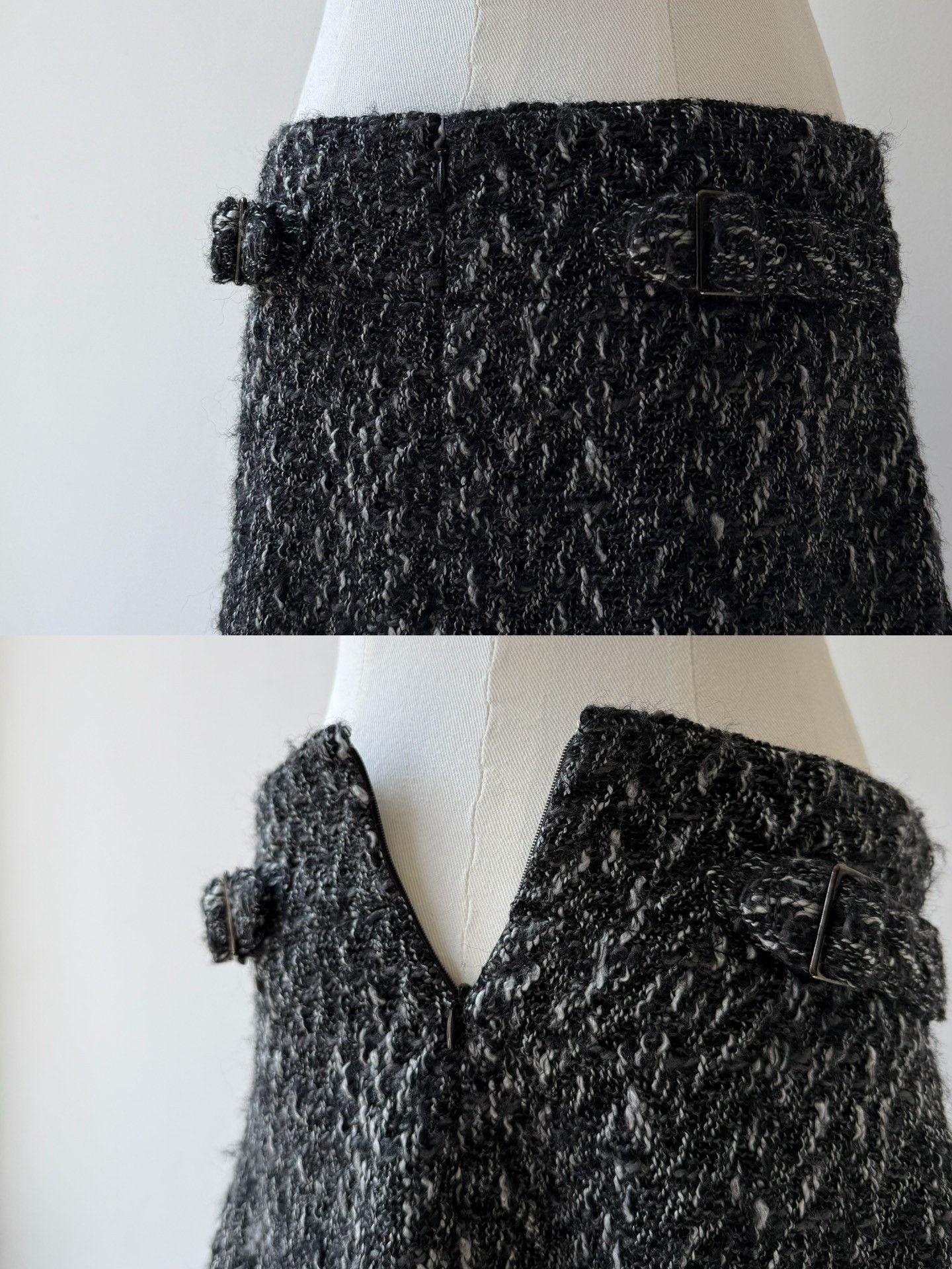 Yohji Yamamoto Yohji Yamamoto Y's 06AW Snowflake Tweed Skirt Size 36" / US 14 / IT 50 - 7 Thumbnail