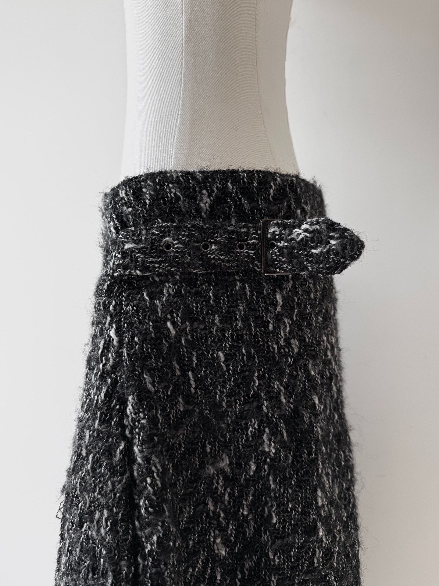 Yohji Yamamoto Yohji Yamamoto Y's 06AW Snowflake Tweed Skirt Size 36" / US 14 / IT 50 - 5 Thumbnail