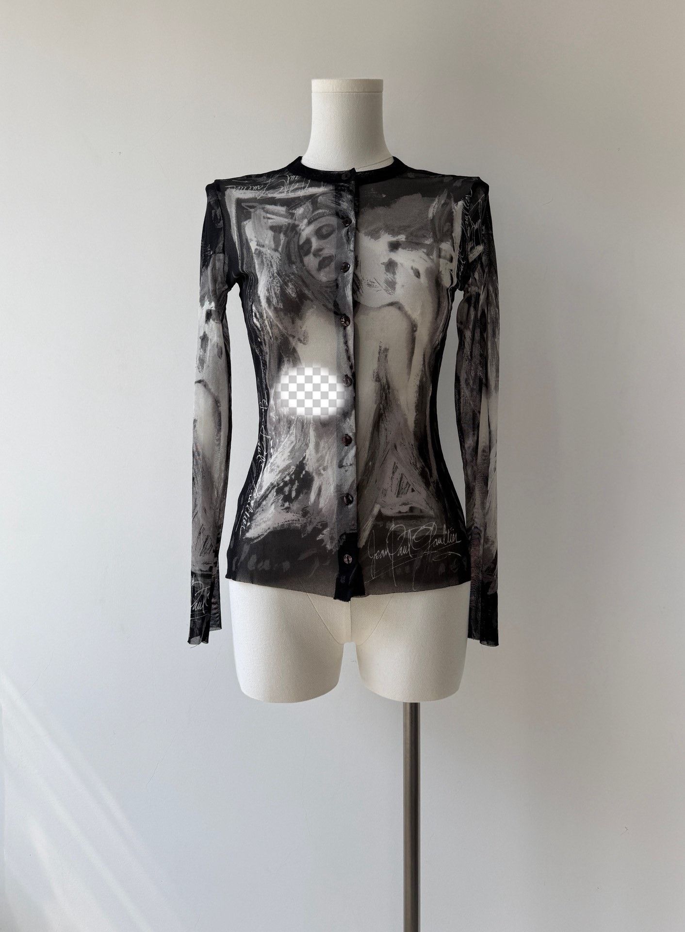 Jean Paul Gaultier Jean Paul Gaultier Mesh Sheer Cardigan Size M / US 6-8 / IT 42-44 - 3 Thumbnail
