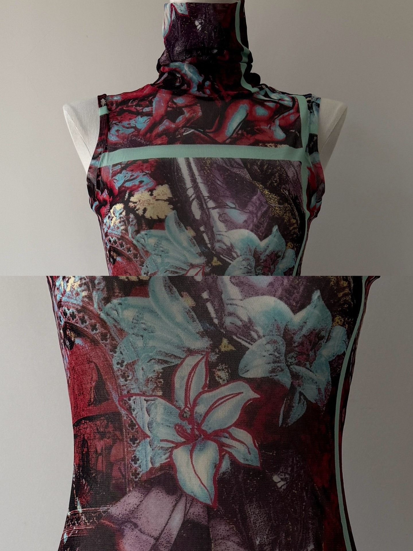 Jean Paul Gaultier Jean Paul Gaultier Tulle Sheer Sleeveless Top Size M / US 6-8 / IT 42-44 - 6 Thumbnail