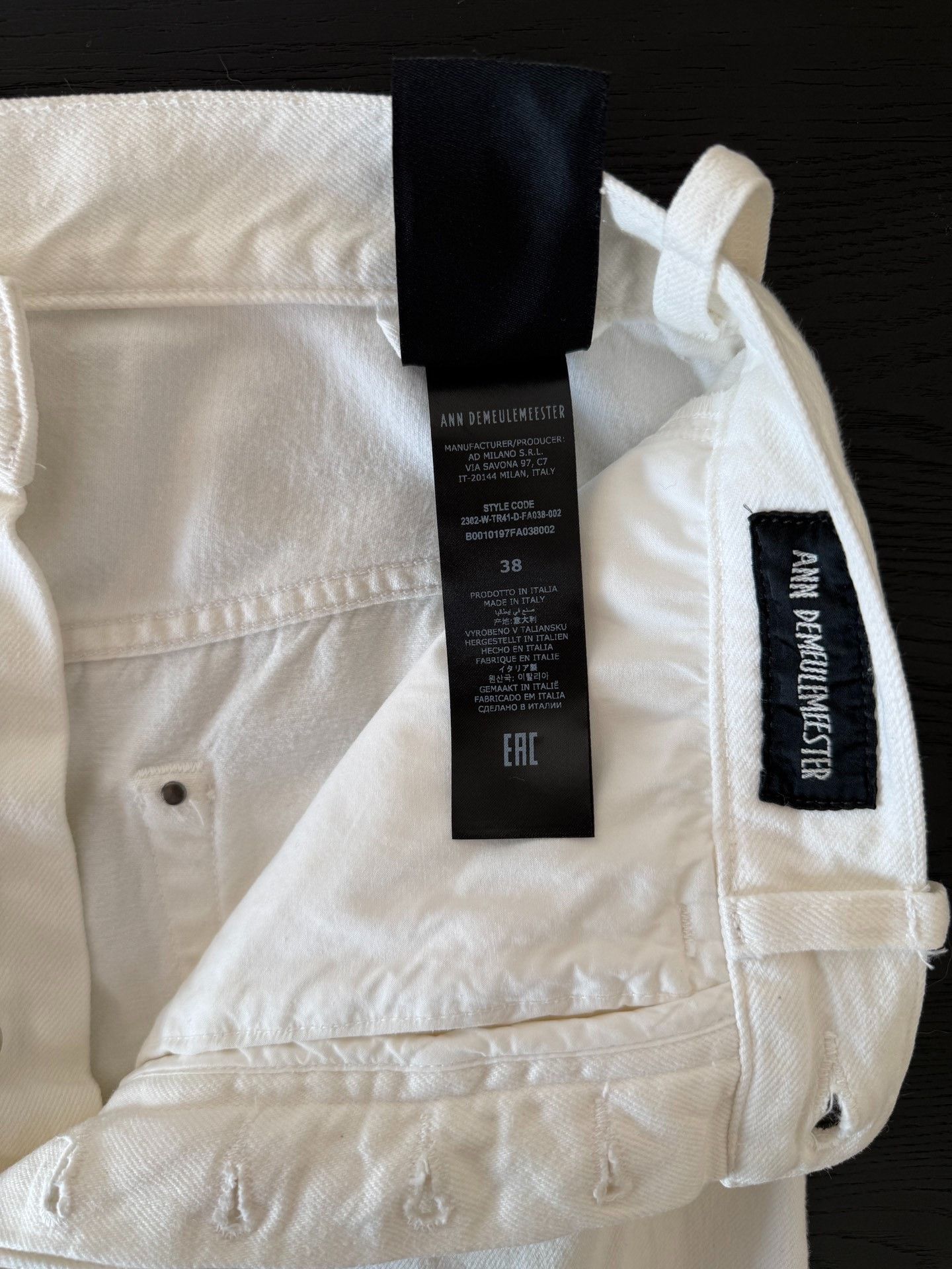 Ann Demeulemeester Ann Demeulemeester Ribbon Denim Trousers Size 38" / US 16 / IT 52 - 9 Thumbnail