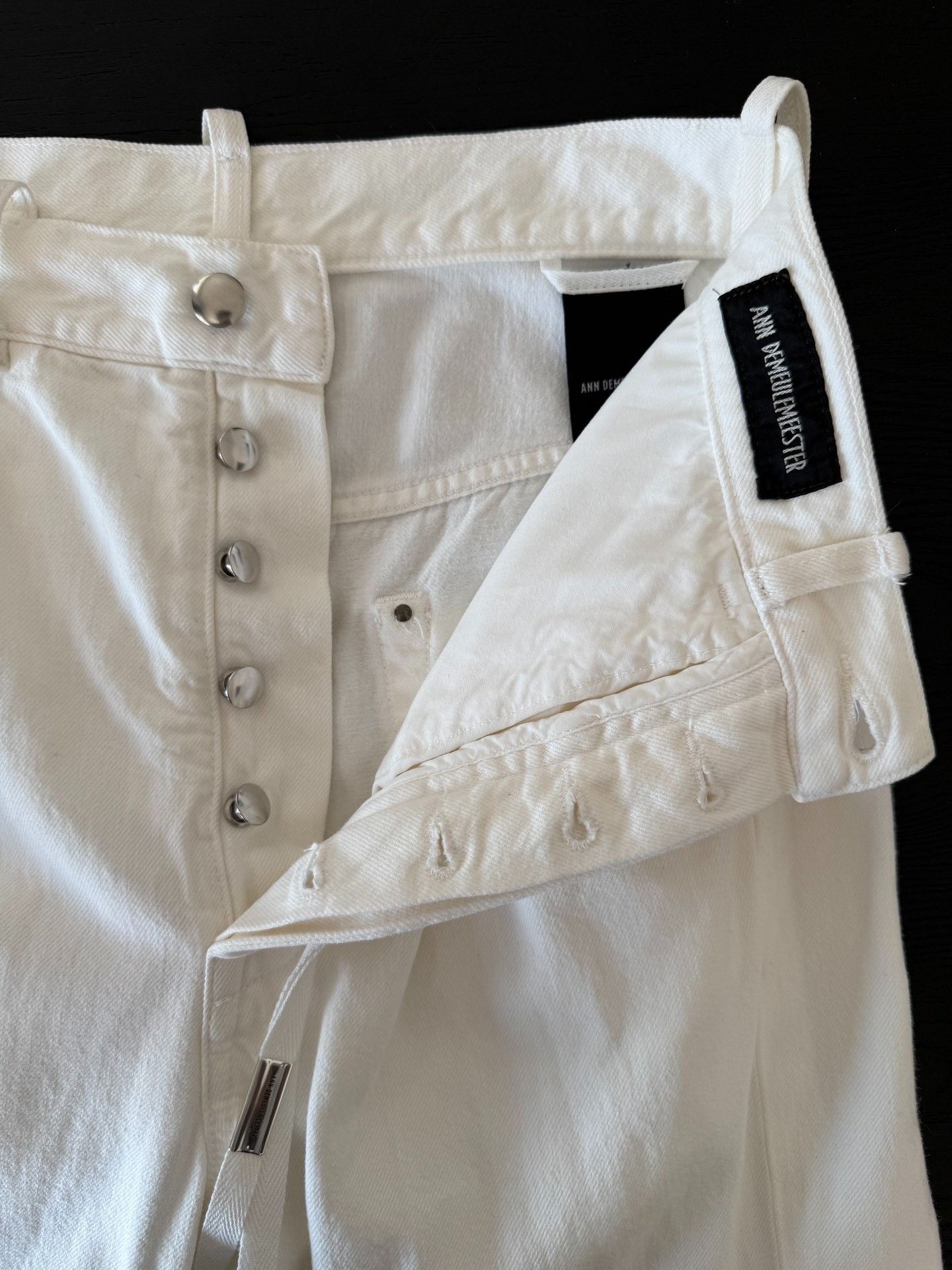 Ann Demeulemeester Ann Demeulemeester Ribbon Denim Trousers Size 38" / US 16 / IT 52 - 6 Thumbnail