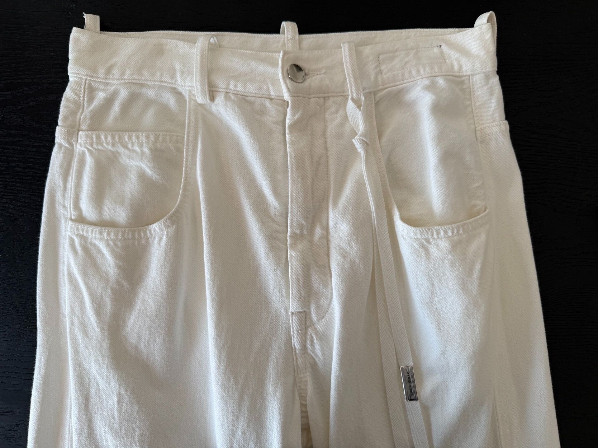 Ann Demeulemeester Ann Demeulemeester Ribbon Denim Trousers Size 38" / US 16 / IT 52 - 3 Thumbnail