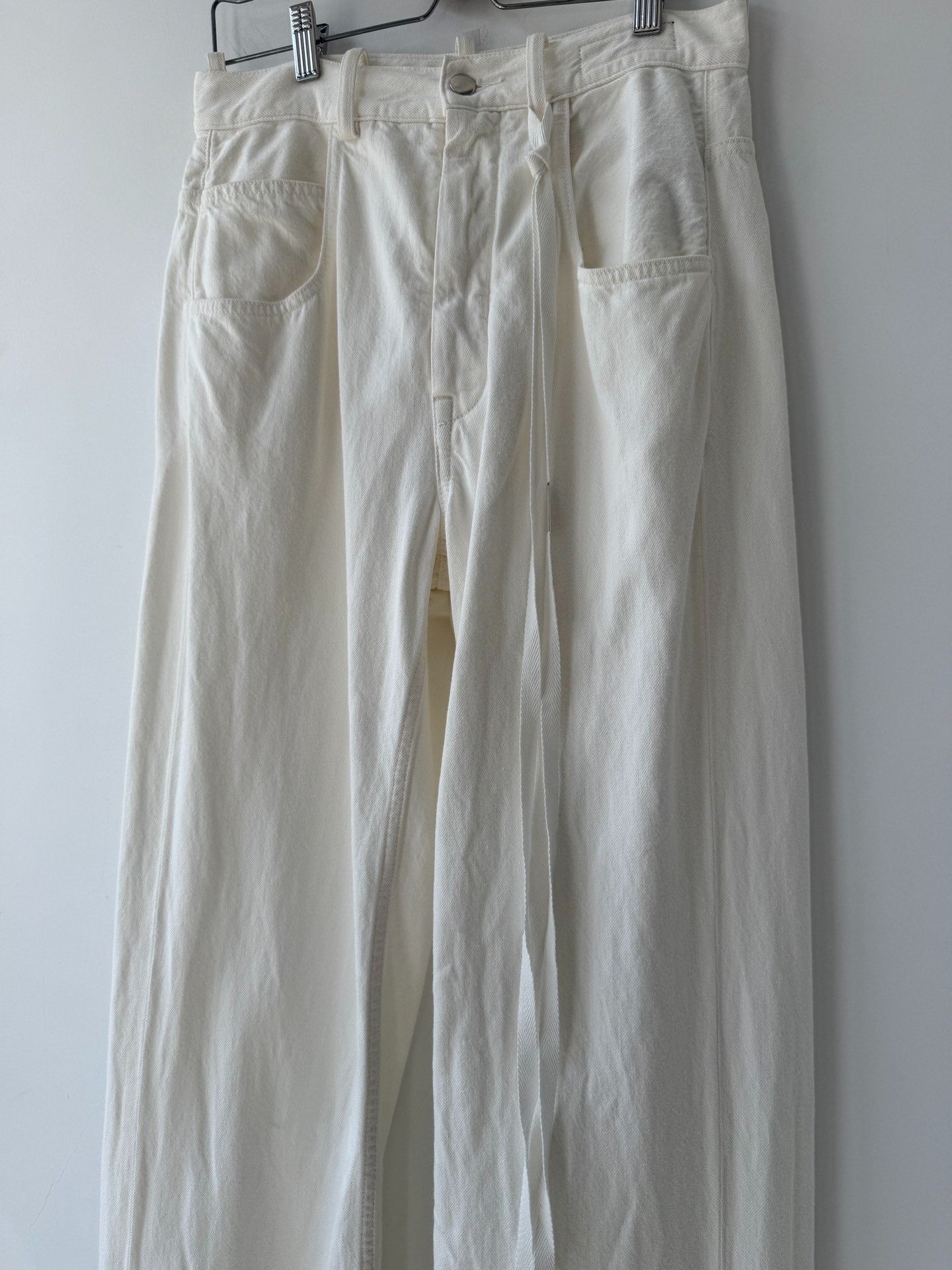 Ann Demeulemeester Ann Demeulemeester Ribbon Denim Trousers Size 38" / US 16 / IT 52 - 2 Thumbnail