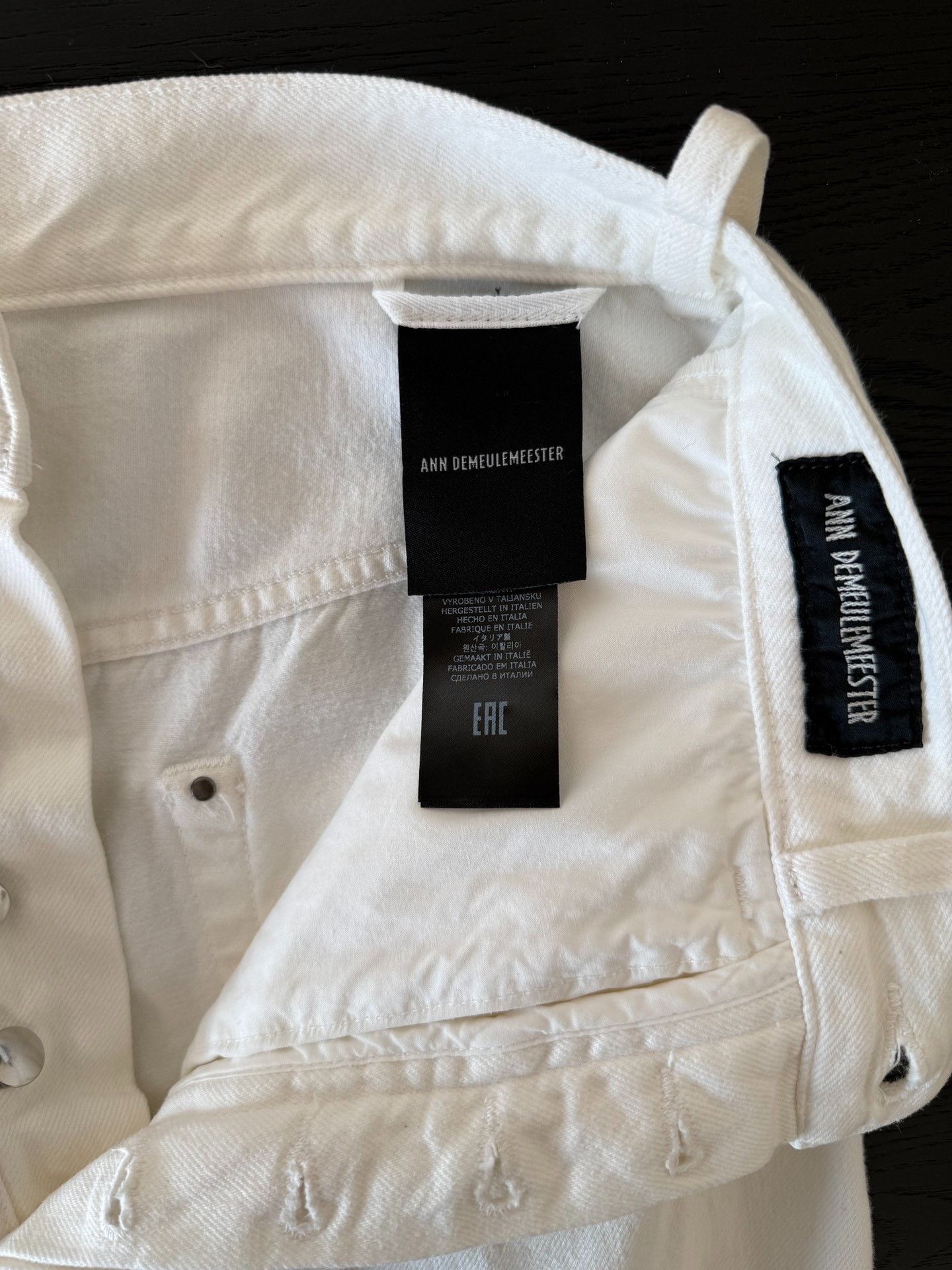 Ann Demeulemeester Ann Demeulemeester Ribbon Denim Trousers Size 38" / US 16 / IT 52 - 7 Thumbnail