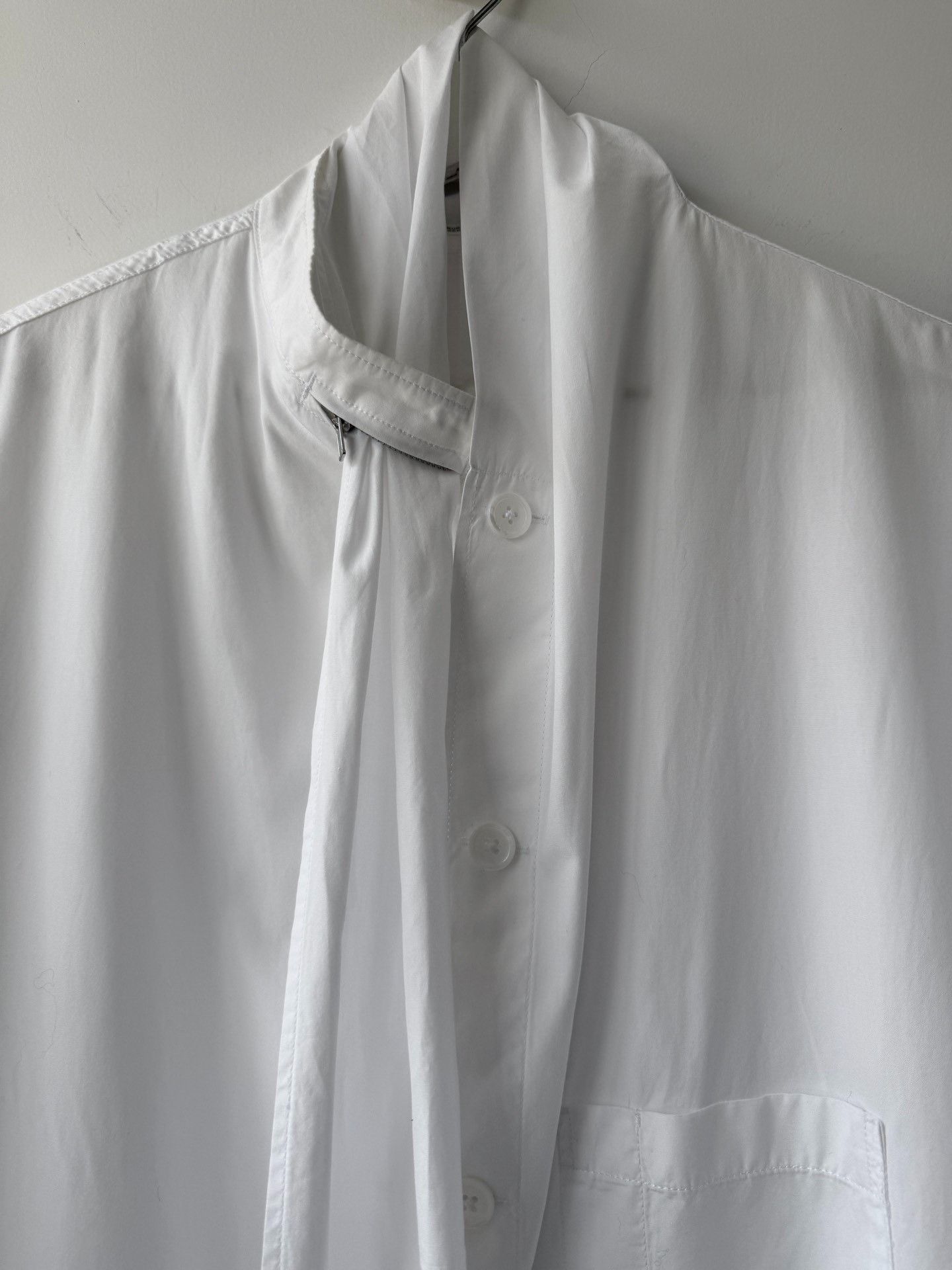 Yohji Yamamoto Yohji Yamamoto Pour Homme 19SS Floating Collar Long Coat Size US XL / EU 56 / 4 - 2 Thumbnail