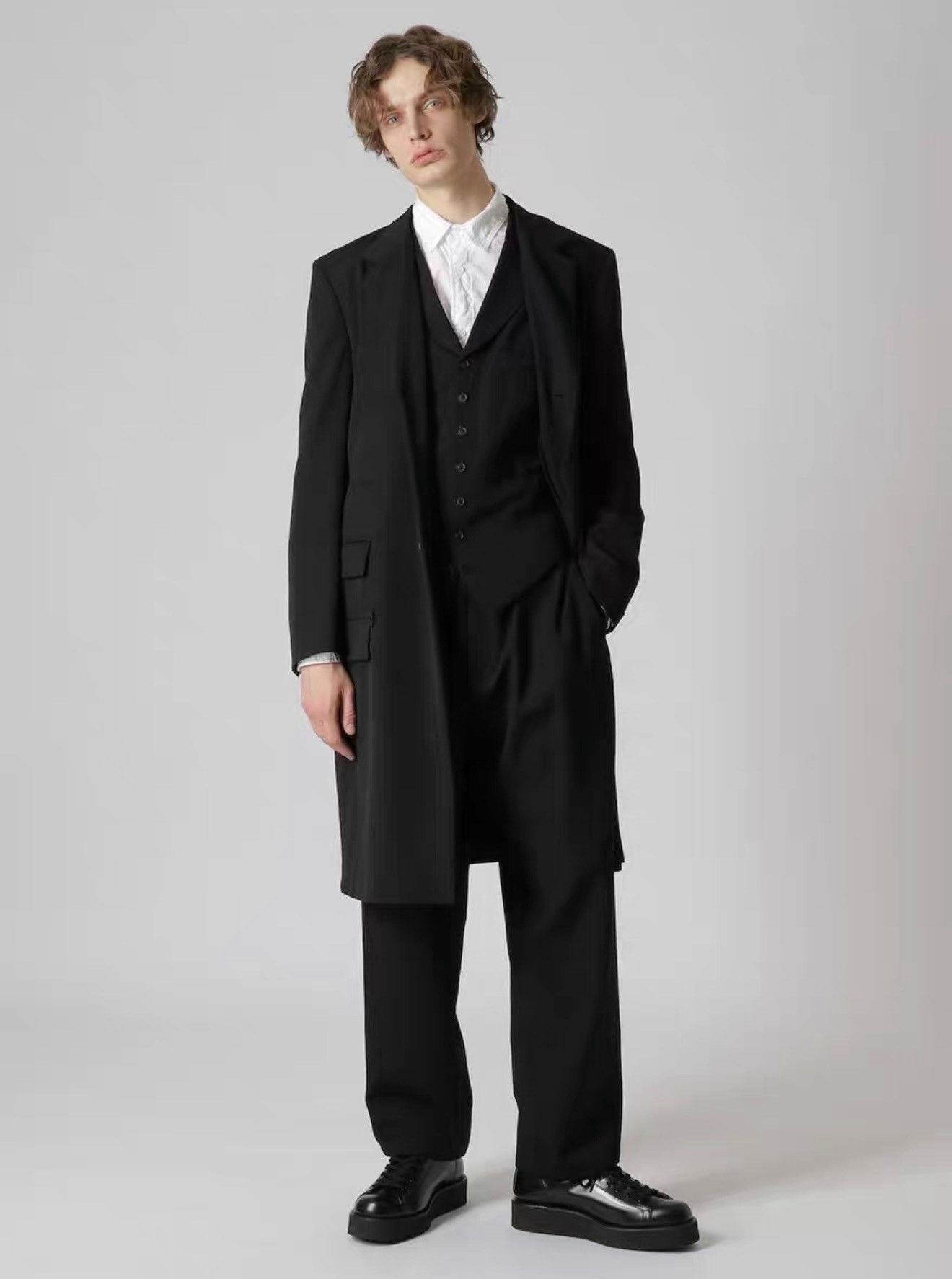 Yohji Yamamoto Yohji Yamamoto 17AW Doctor's Jacket Size US M / EU 48-50 / 2 - 2 Thumbnail