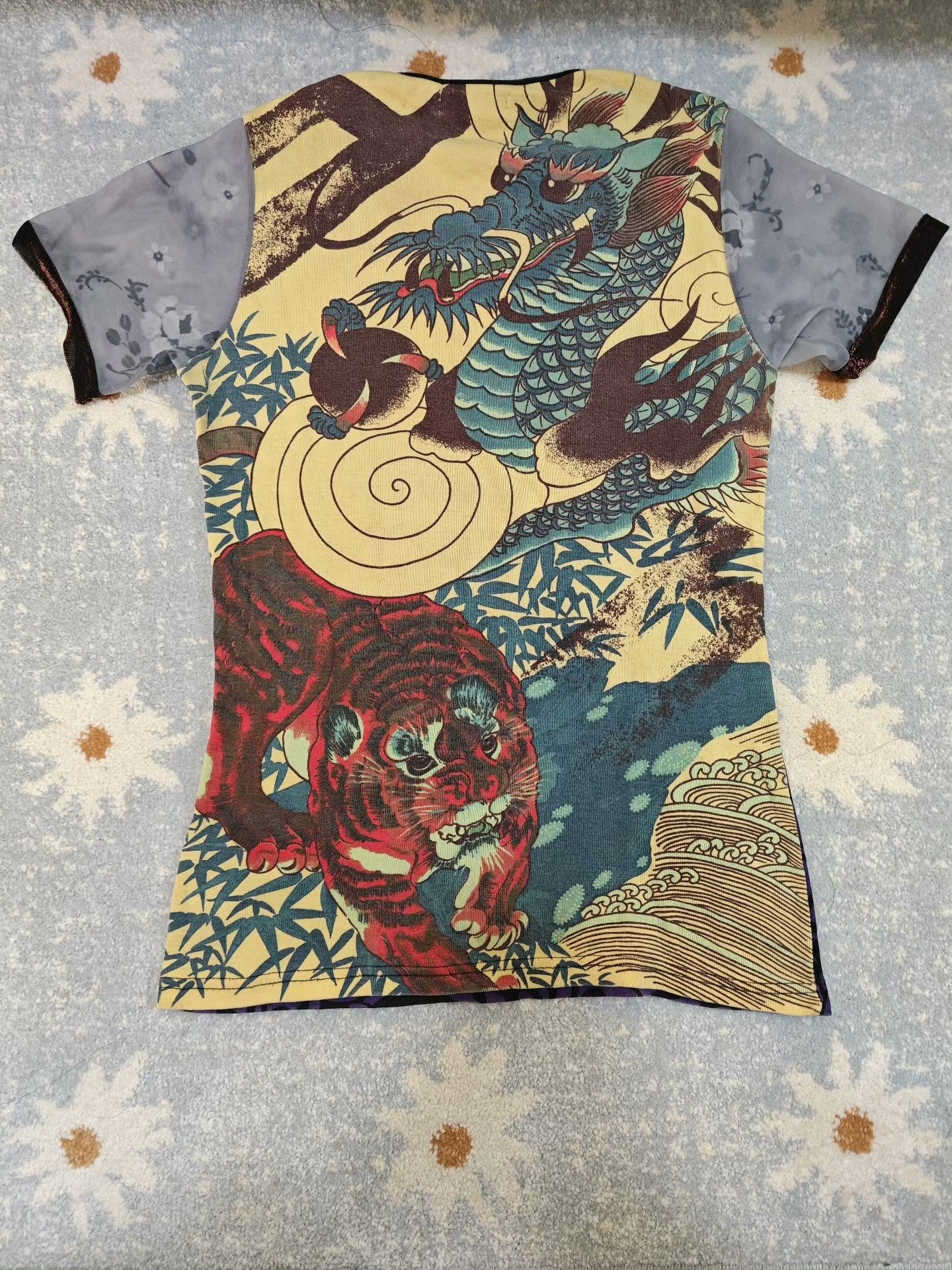 Custo Barcelona Custo Barcelona Purple Dragon Print Top Size S / US 4 / IT 40 - 3 Thumbnail