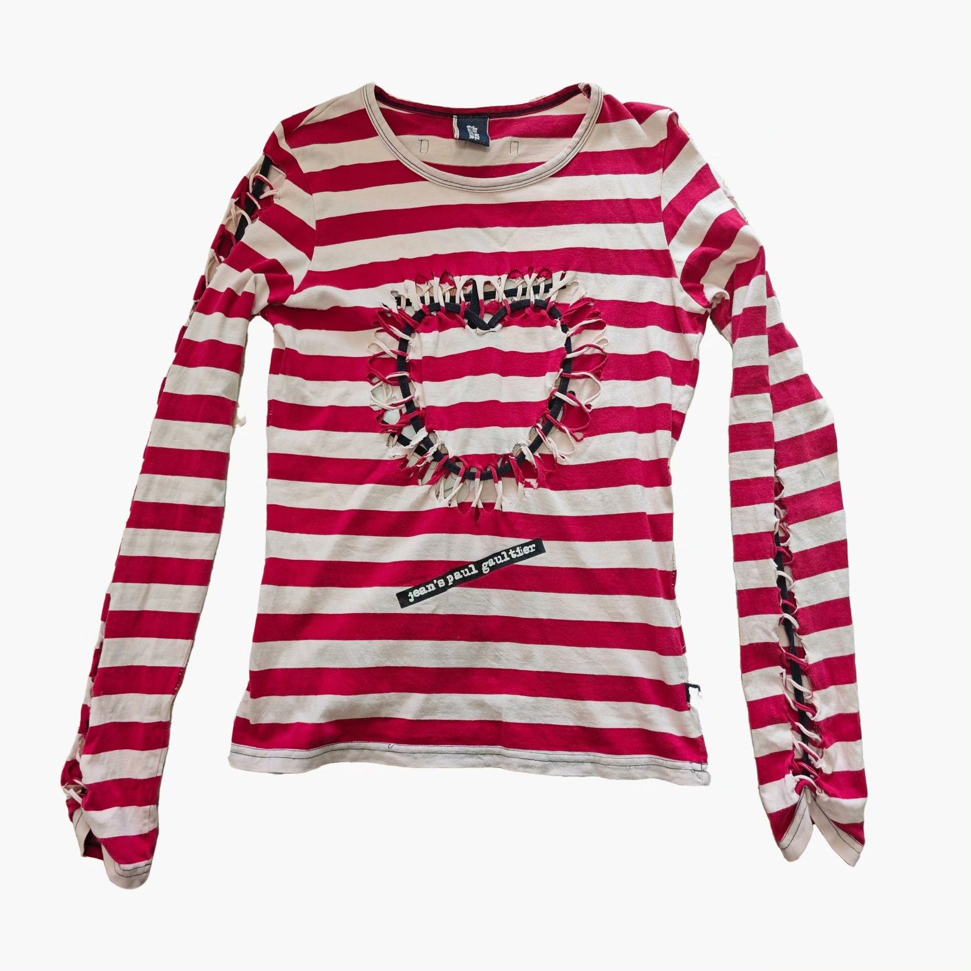 Jean Paul Gaultier Jean Paul Gaultier Red Heart Anchor Longsleeve Size S / US 4 / IT 40 - 4 Thumbnail