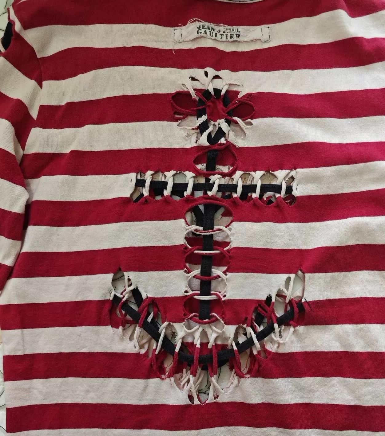 Jean Paul Gaultier Jean Paul Gaultier Red Heart Anchor Longsleeve Size S / US 4 / IT 40 - 5 Thumbnail
