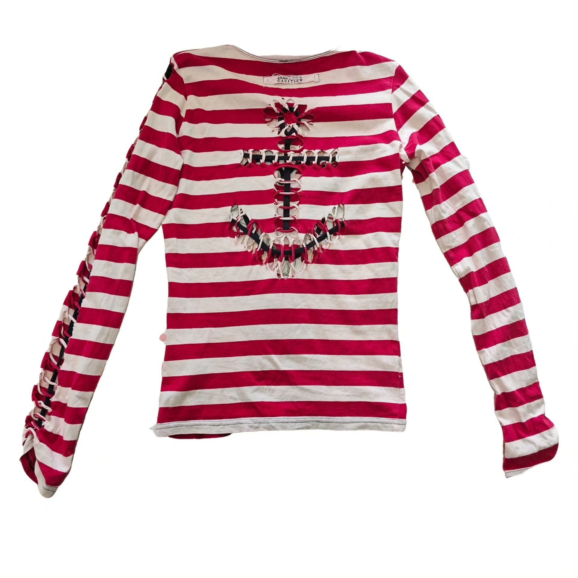 Jean Paul Gaultier Jean Paul Gaultier Red Heart Anchor Longsleeve Size S / US 4 / IT 40 - 3 Thumbnail