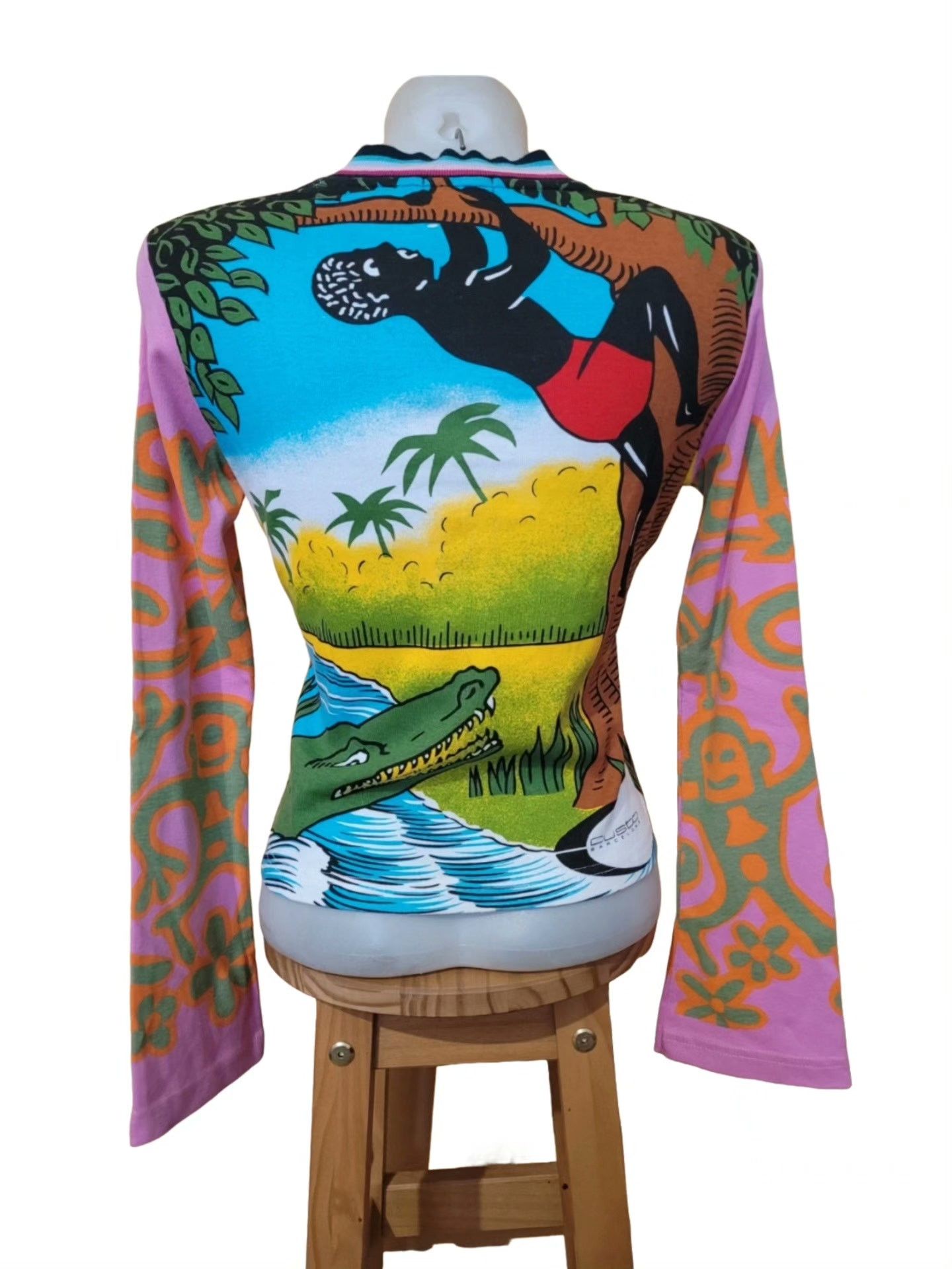 Custo Barcelona Custo Barcelona Cartoon Print V-neck Top Size L / US 10 / IT 46 - 2 Thumbnail