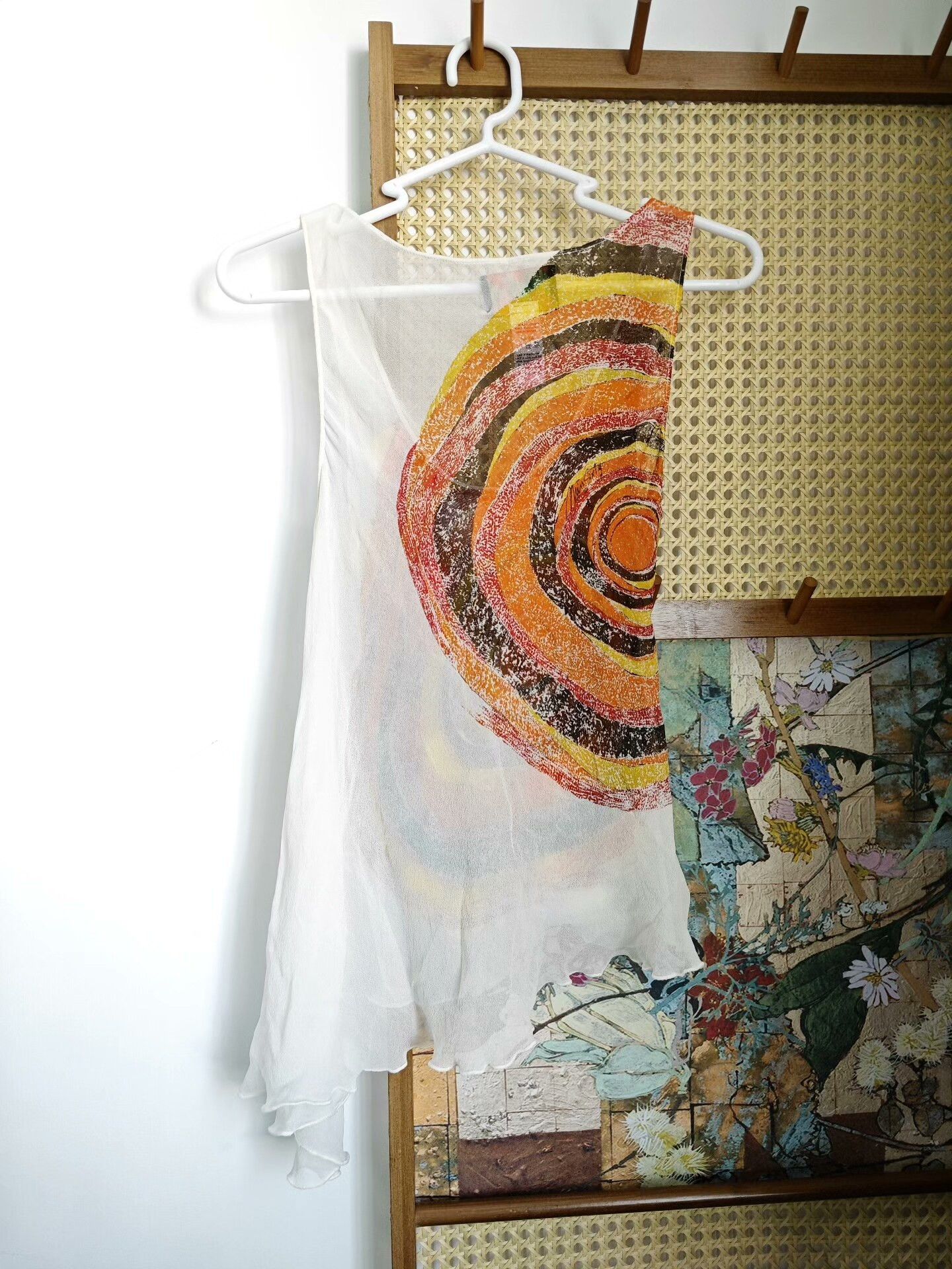 Miss Sixty Miss Sixty Sequin Silk Irregular Vest Size M / US 6-8 / IT 42-44 - 2 Thumbnail