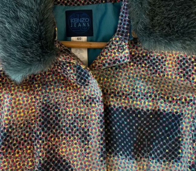 Kenzo KENZO Pop Art Fur Collar Cardigan Size S / US 4 / IT 40 - 8 Thumbnail