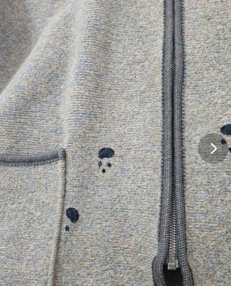 GIESSWEIN GIESSWEIN Puppy Print Wool Hooded Coat Size XXL / US 16-18 / IT 52-54 - 3 Thumbnail