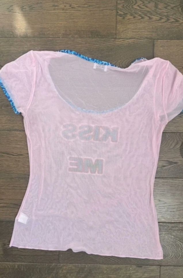 Dolce & Gabbana Dolce & Gabbana Kiss Me Mesh Top Size XS / US 0-2 / IT 36-38 - 3 Thumbnail