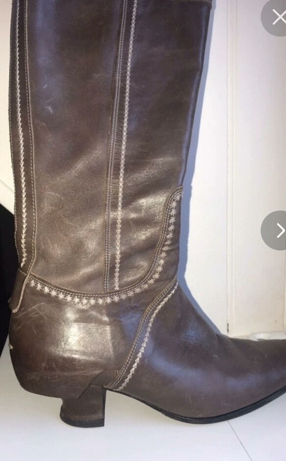 Marithe + Francois Girbaud Marithé + François Girbaud MFG Leather Boots Size US 6 / IT 36 - 6 Thumbnail