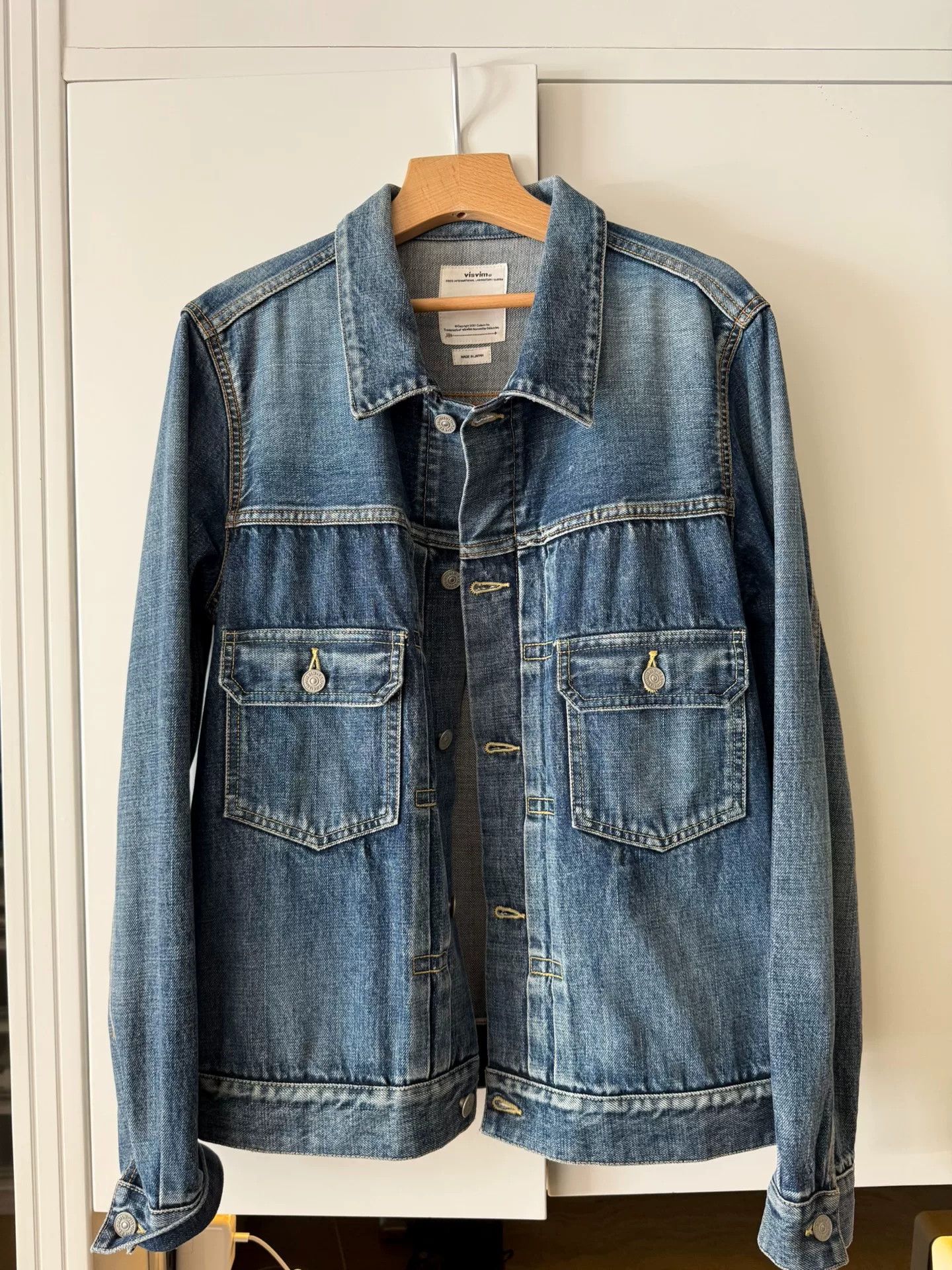 Visvim VISVIM SS 101 DMGD-1001 Washed Denim Jacket Size US L / EU 52-54 / 3 - 2 Thumbnail