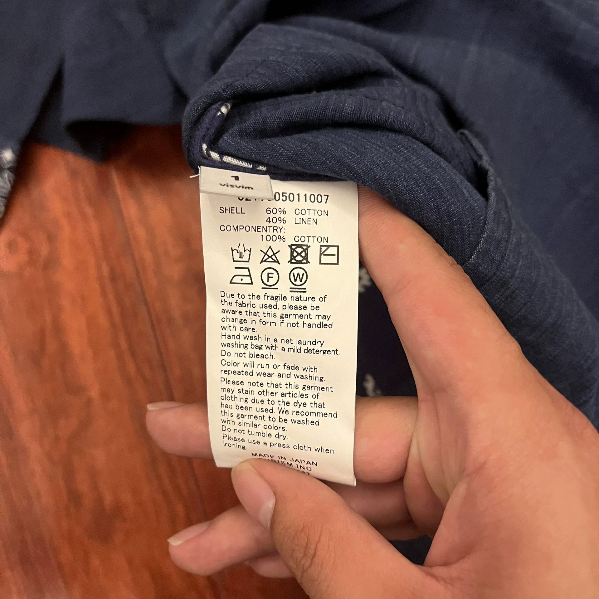 Visvim Visvim ICT Kerchief Border Tunic Navy Size US S / EU 44-46 / 1 - 5 Thumbnail