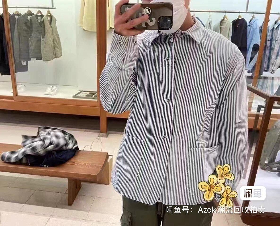 Visvim Visvim Coverall Hickory Dry Striped Jacket Size US S / EU 44-46 / 1 - 3 Thumbnail