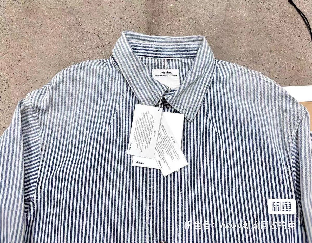 Visvim Visvim Coverall Hickory Dry Striped Jacket Size US S / EU 44-46 / 1 - 4 Thumbnail