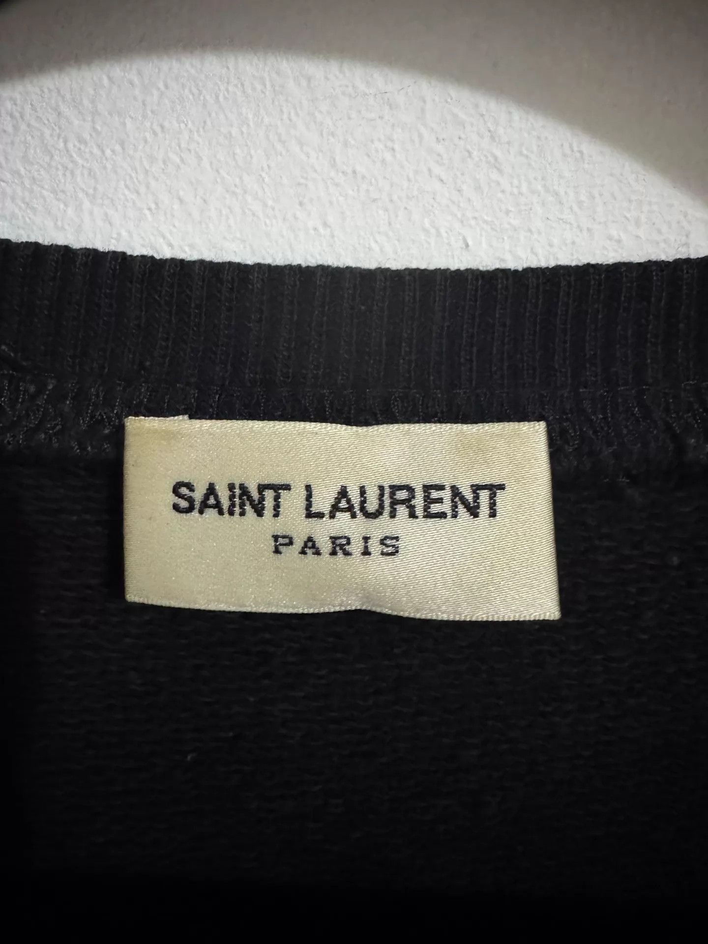 Saint Laurent Paris Long Sleeve Sweatshirt with Shoulder Zippers Size US M / EU 48-50 / 2 - 5 Thumbnail